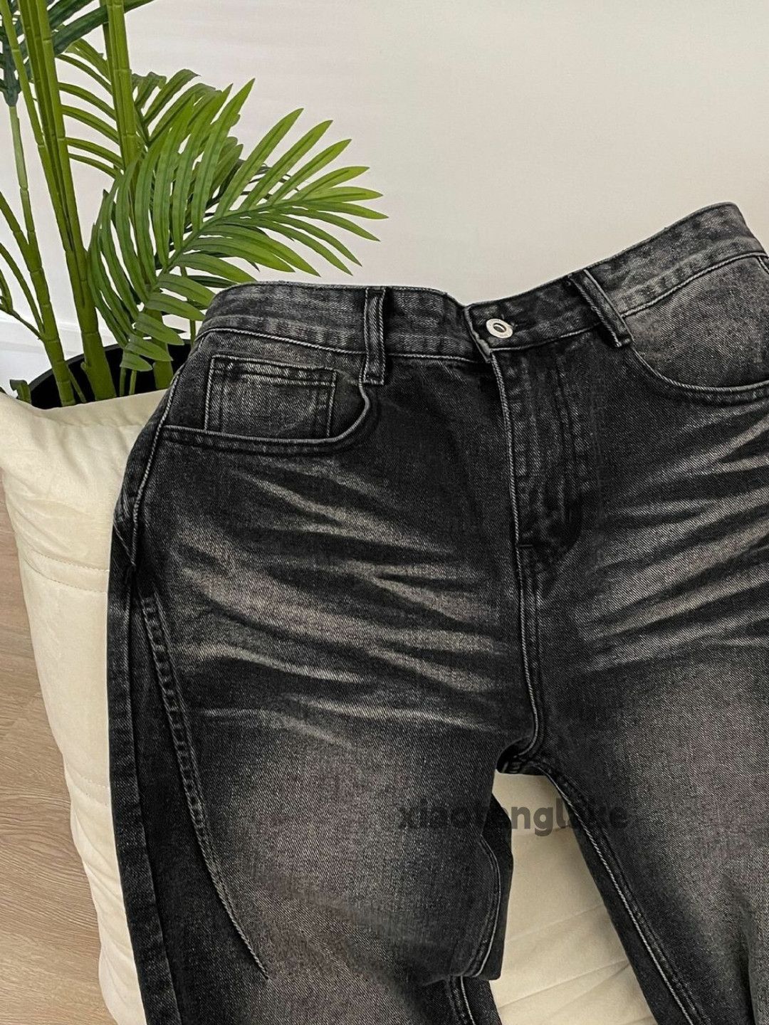 Jean × Vintage washed faded cleanfit yuppie loose baggy jeans Size US 32 / EU 48 - 3 Thumbnail