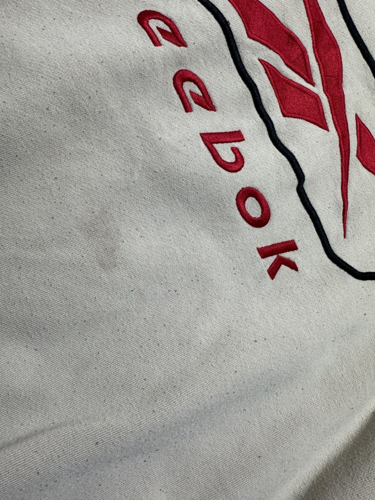 Reebok Reebok Big Logo Vintage 90’s Beige Sweatshirt Size XS Size US XS / EU 42 / 0 - 12 Thumbnail