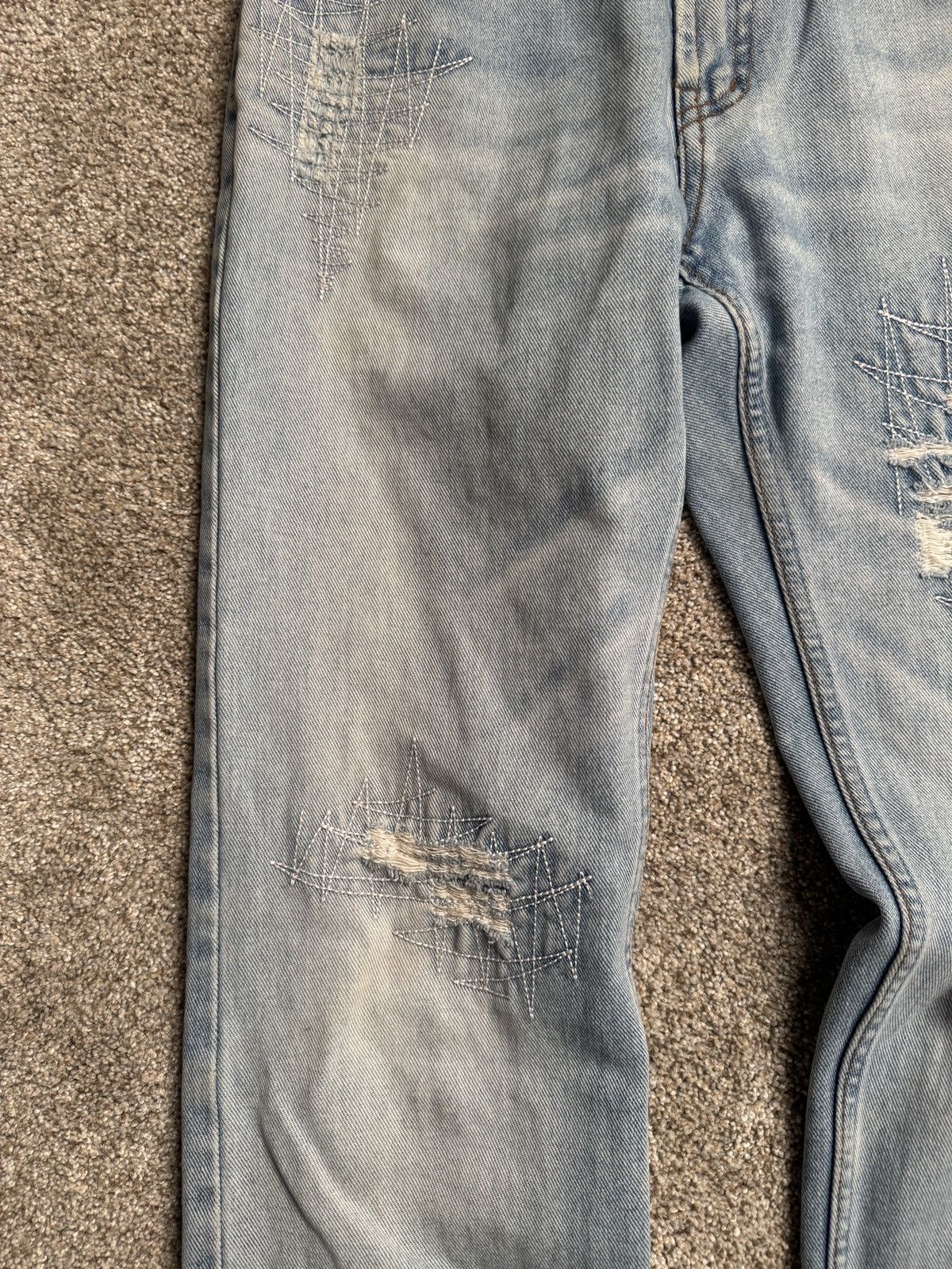 Other GANY JEANS LIGHT WASH FADED DENIM Size US 28 / EU 44 - 4 Thumbnail