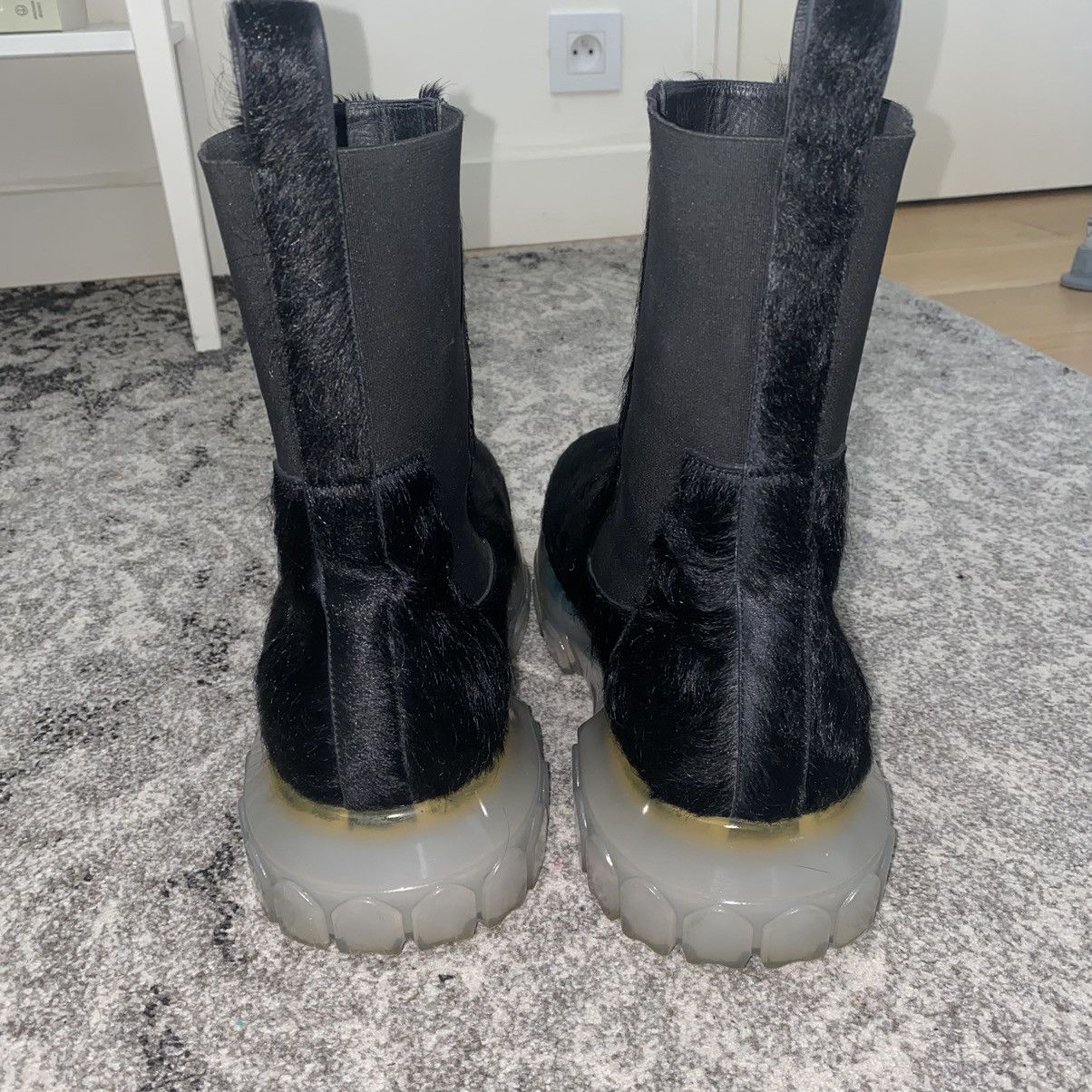 Rick Owens RICK OWENS AW 22 PONY HAIR TRACTOR BOOTS 43 Size US 11.5 / EU 44-45 - 5 Thumbnail