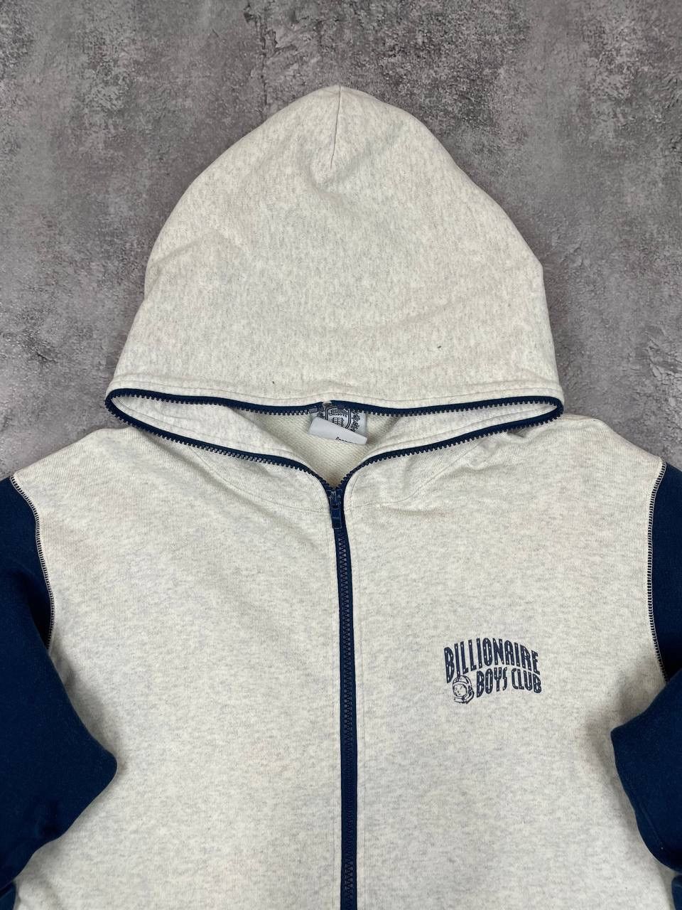 Billionaire Boys Club Billionaire Boys Club Men Cotton Hoodie Zip Cream Navy Size US M / EU 48-50 / 2 - 2 Thumbnail
