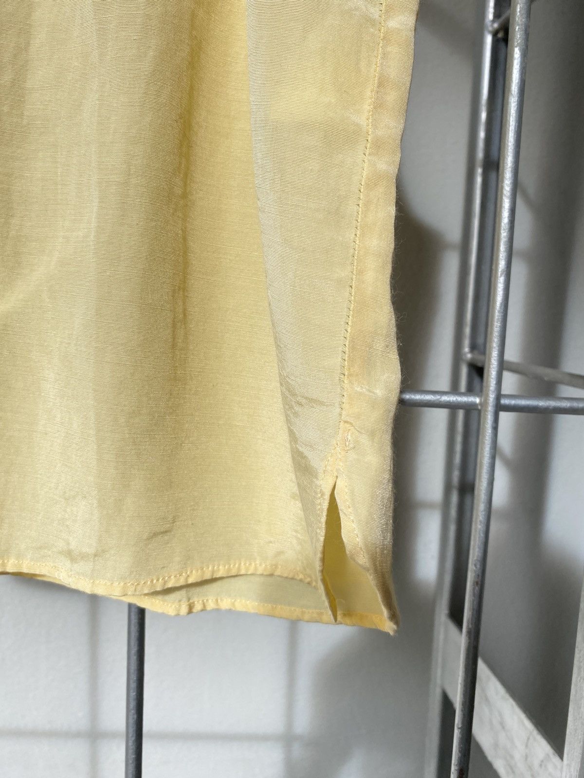 Balenciaga BALENCIAGA Light Yellow Sleeveless Top with Back Zipper Size L / US 10 / IT 46 - 9 Thumbnail