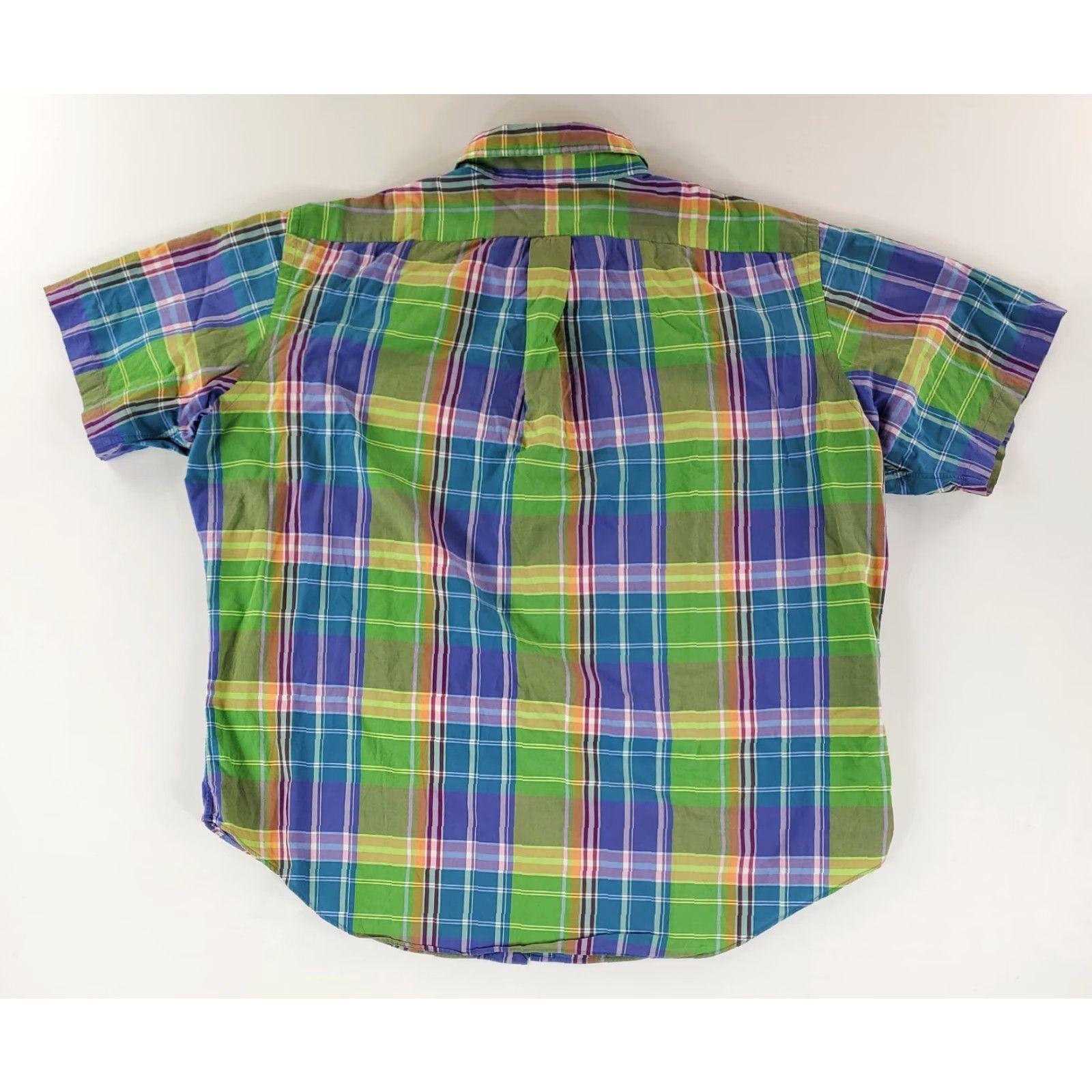 Ralph Lauren Ralph Lauren Shirt Madras Button Down Short Sleeve Classic Fit Plaid Mens XXL Multicolor Size US XXL / EU 58 / 5 - 4 Thumbnail