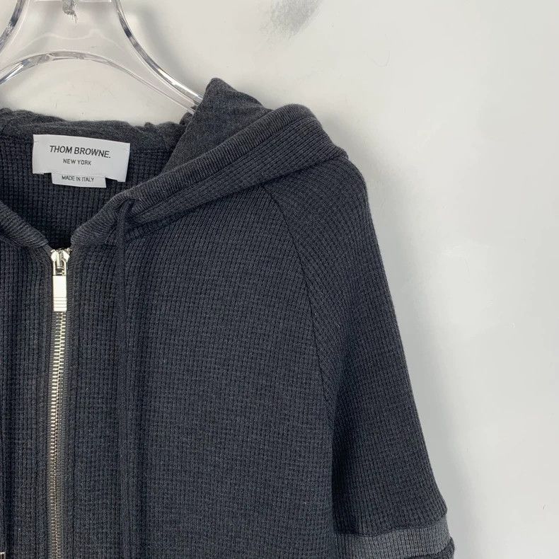 Thom Browne Thom Browne Black classic four-bar cotton hooded long-sleev Size US M / EU 48-50 / 2 - 3 Thumbnail