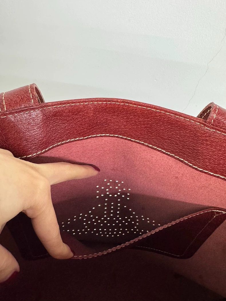 Vivienne Westwood Vivienne Westwood size os Brown leather tote bag with wine Size ONE SIZE - 6 Thumbnail