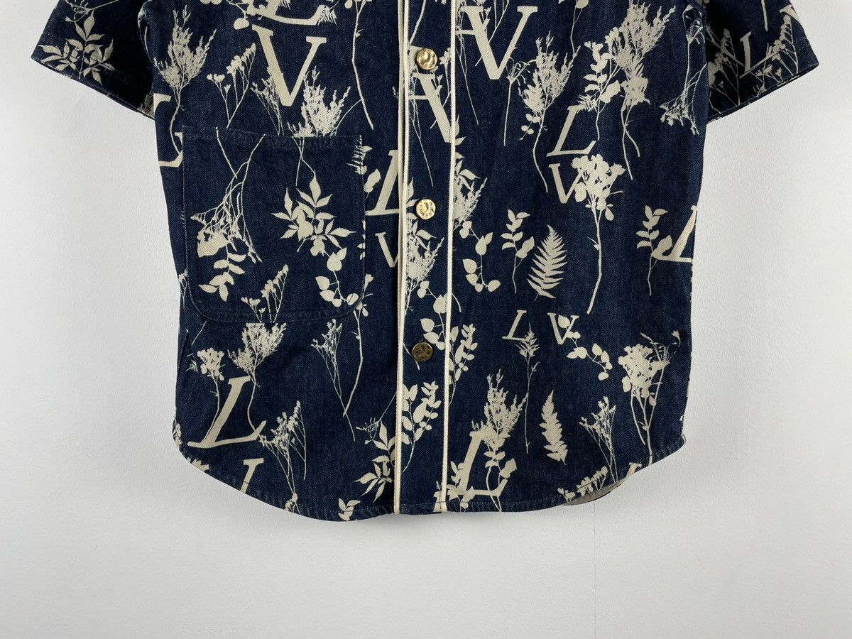 Louis Vuitton Louis Vuitton Wheat-Ears Printed Denim Baseball Jersey Size US XS / EU 42 / 0 - 9 Thumbnail