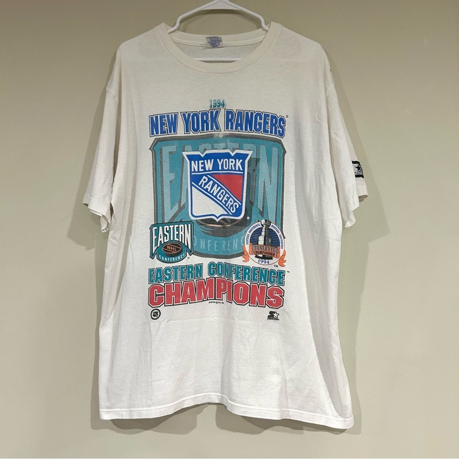 Starter 1994 New York Rangers Eastern Conference Champions Shirt Size US XL / EU 56 / 4 - 1 Thumbnail