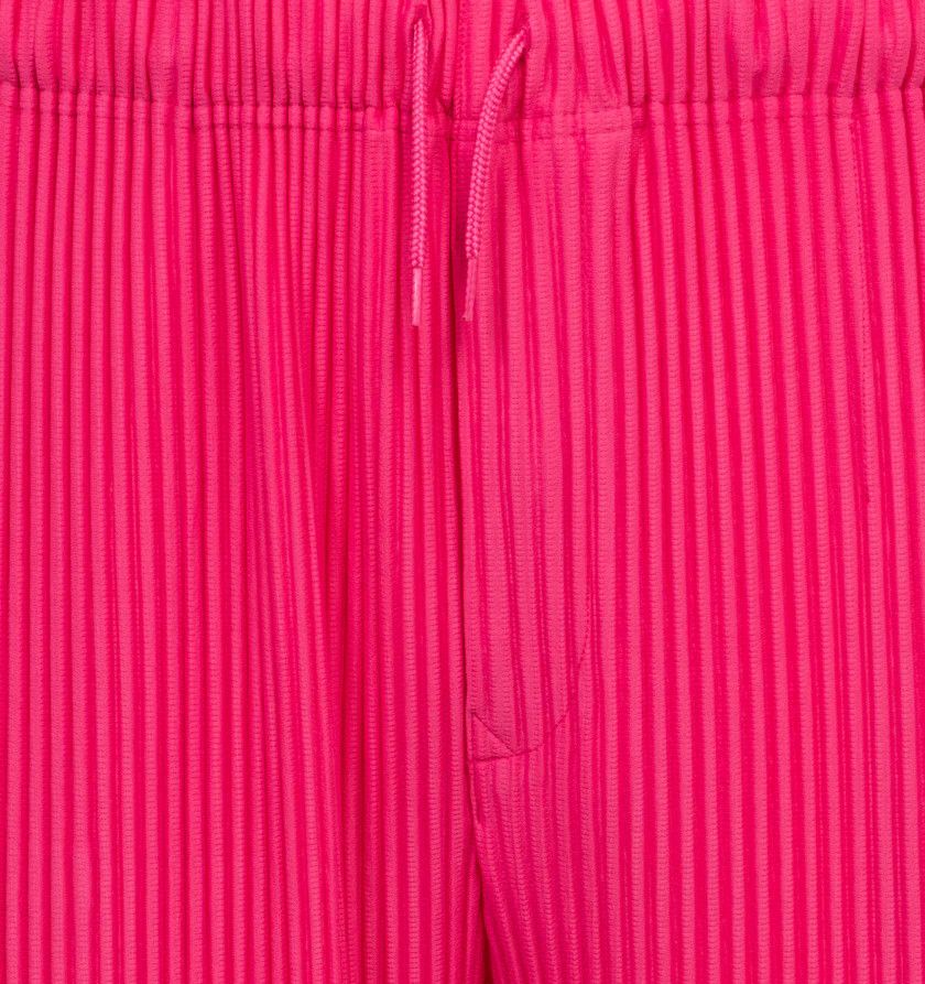 Issey Miyake o1h1sh11224 Colorful Pleats Bottoms in Deep Pink Size US 30 / EU 46 - 4 Thumbnail