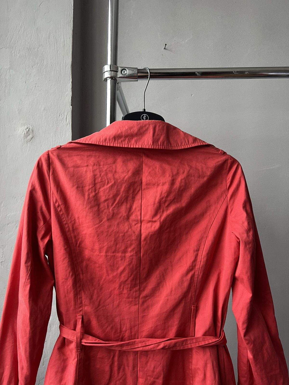 Saint James SAINT JAMES VINTAGE WOMEN PINK/ORANGE SOLID TRENCH COAT SZ 8 Size M / US 6-8 / IT 42-44 - 12 Thumbnail