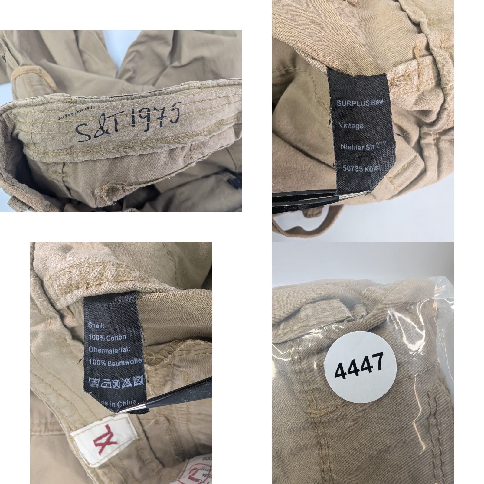 Vintage VINTAGE Surplus Tex Raw Mens XL Pants Trousers Cargo Combat Beiges Coyote 31in Inseam Ladies? Wait no gender: Mens. Size US 36 / EU 52 - 10 Thumbnail