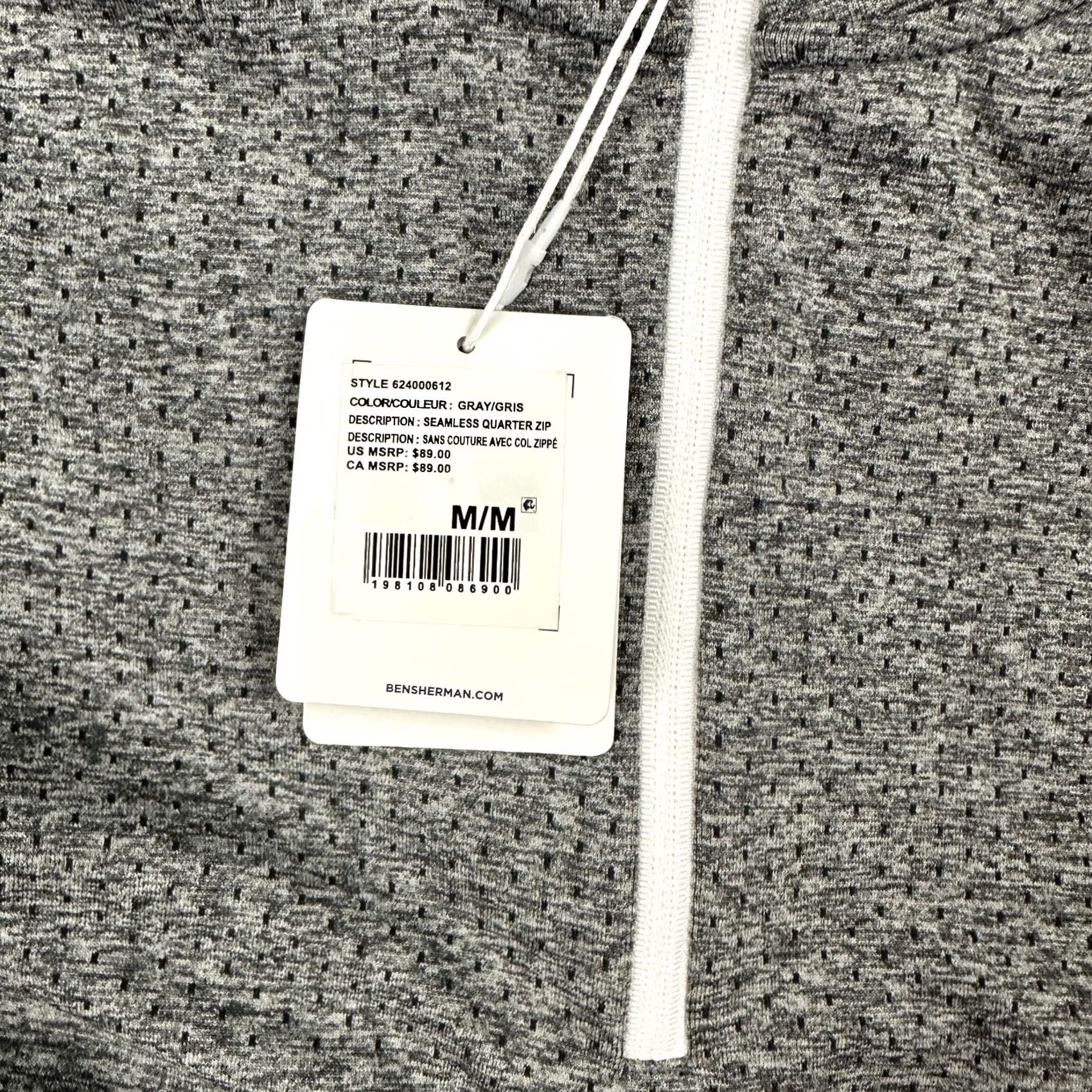 Ben Sherman Ben Sherman Sport Sweater Men Medium Grey 1/4 Zip Golf Pullover Nylon Seamless Size US M / EU 48-50 / 2 - 5 Thumbnail