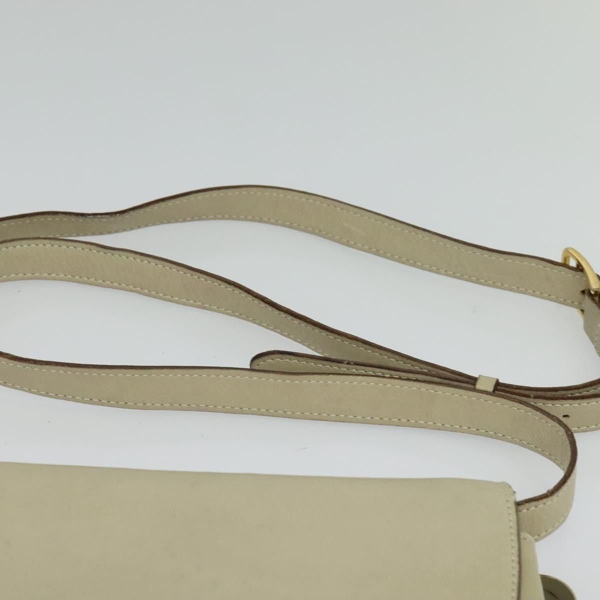 Celine CELINE Shoulder Bag Leather Ivory Gold Size ONE SIZE - 8 Thumbnail