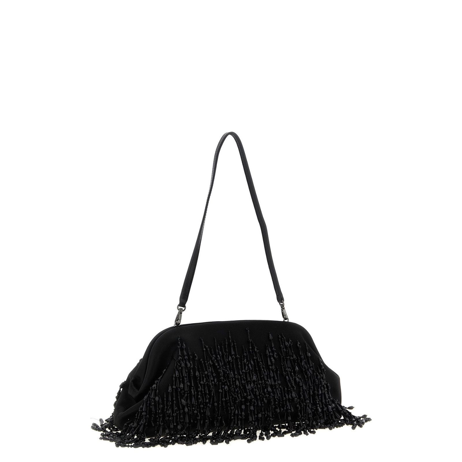 Alberta Ferretti Alberta Ferretti Black Satin Clutch New & Authentic Size ONE SIZE - 2 Thumbnail
