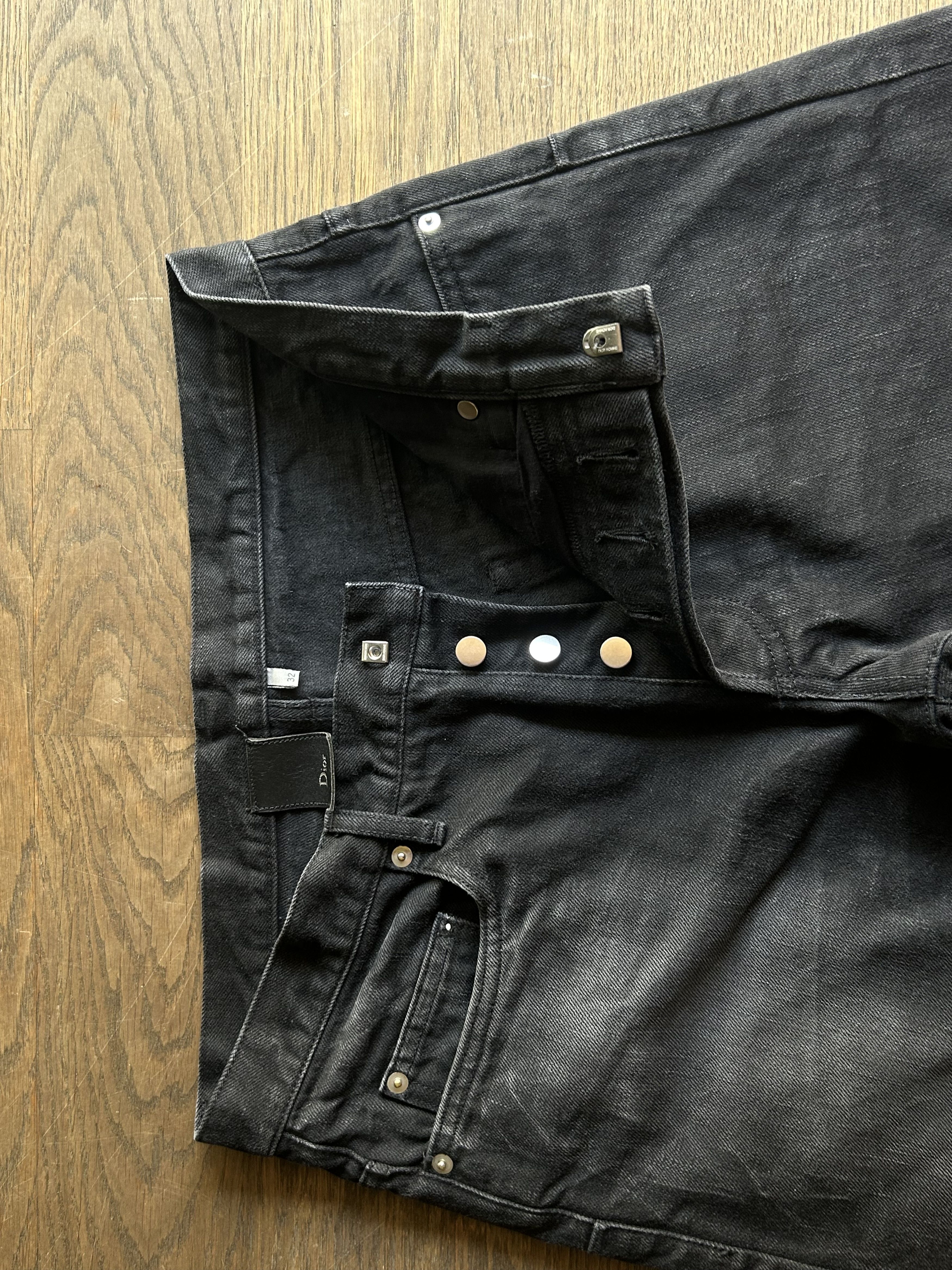 Dior Dior homme black straight faded jeans Size US 32 / EU 48 - 3 Thumbnail