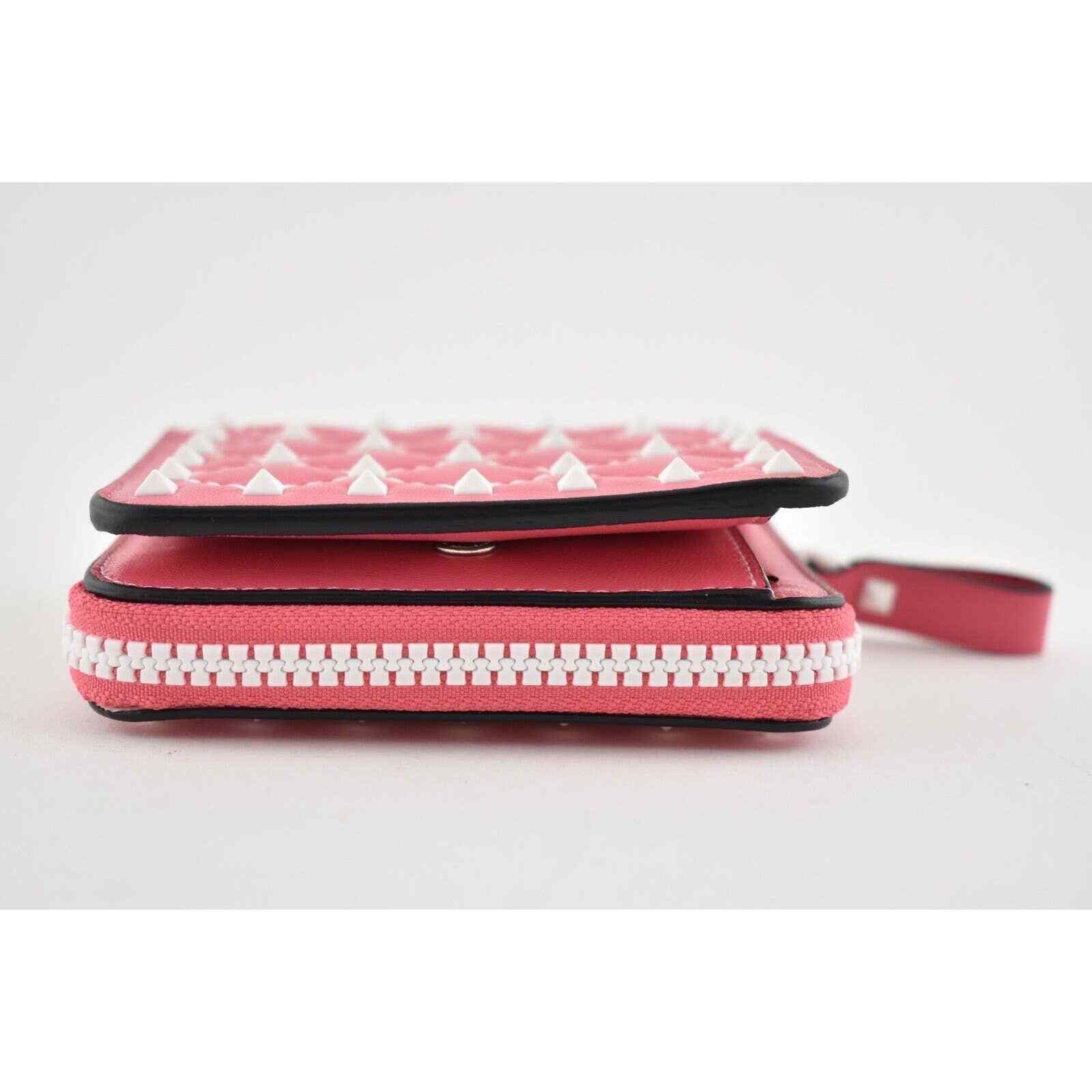 Valentino Valentino Spike Leather Small Zipper French Compact Wallet Size ONE SIZE - 7 Thumbnail