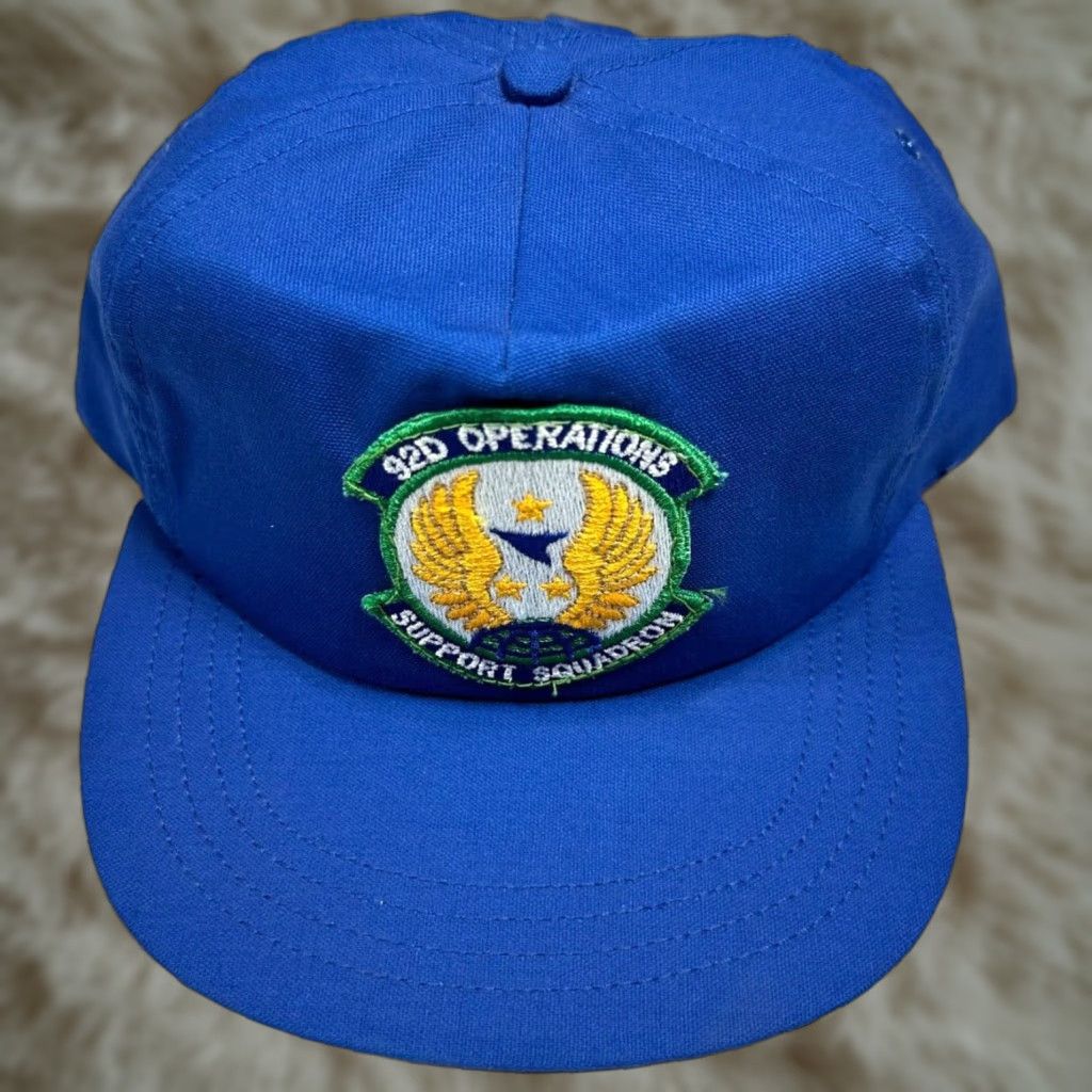 Bally USAF Ball Cap Blue Snapback One Size Ball Cap Men USAF Military 92D Operations Support Squadron Blue Snapback One Size Size ONE SIZE - 1 Thumbnail