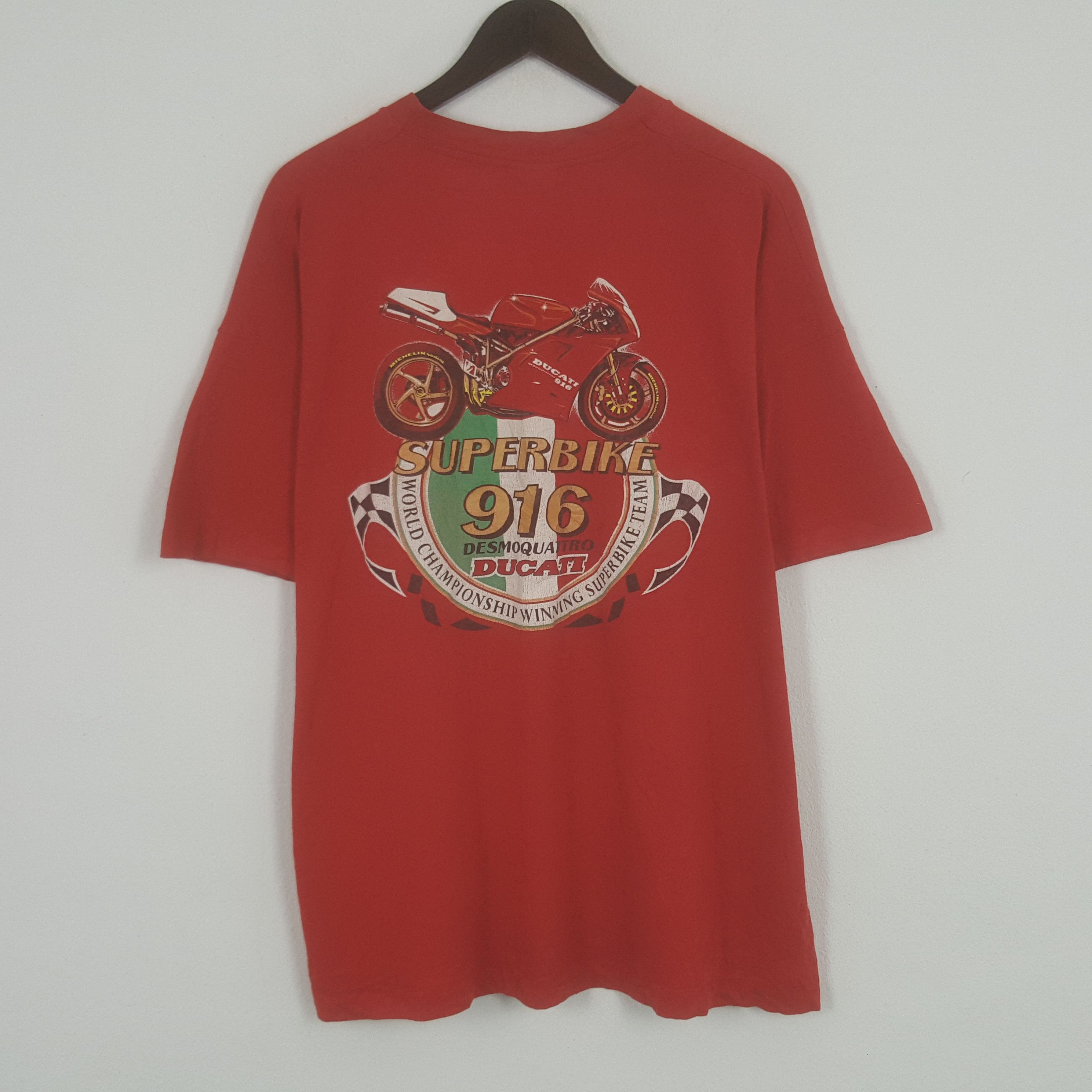 Ducati × Vintage Vintage Ducati Superbike 916 Tshirt Size US XXL / EU 58 / 5 - 1 Thumbnail