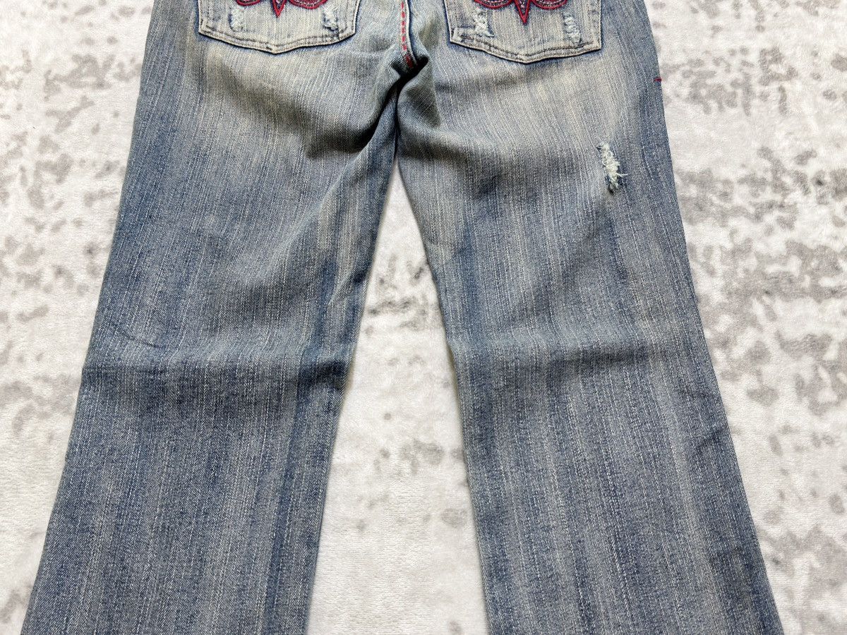 Southpole Vintage Southpole Y2K Flared Tribal Embroidery Denim Size US 29 - 13 Thumbnail
