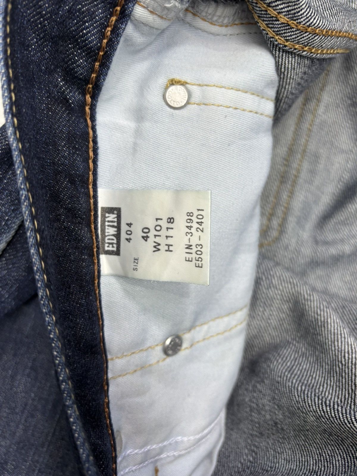 Kapital EDWIN No 404 MADE IN JAPAN BLUE DENIM JEANS Size US 40 / EU 56 - 13 Thumbnail