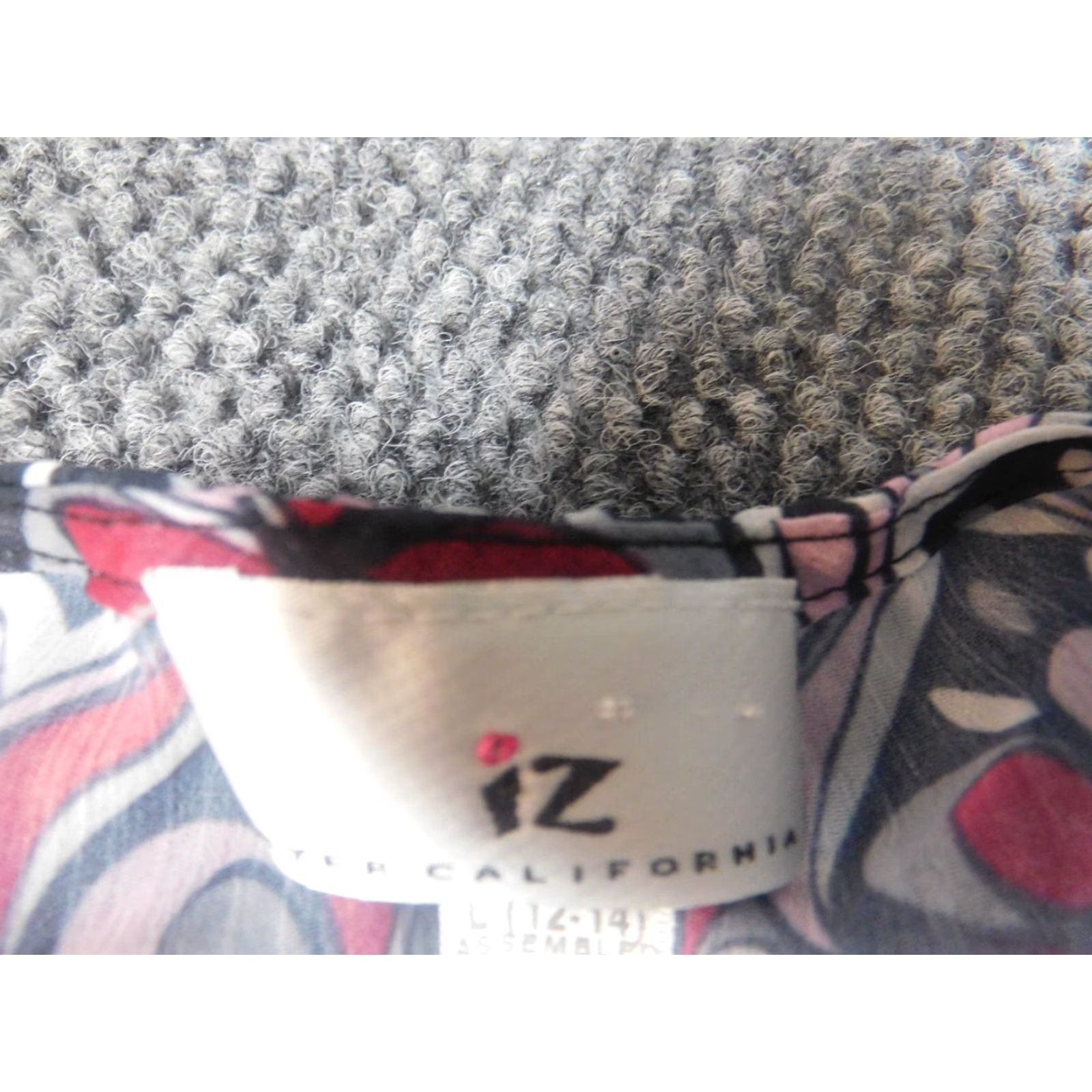 Vintage Iz Byer Blouse Women L Red Crew Neck Cap Sleeve Pullover Casual Geometric Pattern Size L / US 10 / IT 46 - 5 Thumbnail