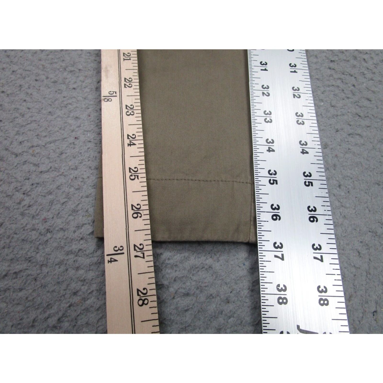 Olive Endovanera Mens Chino Pants 32 Tapered Beige Cotton Blend Regular Fit Size US 32 / EU 48 - 6 Thumbnail
