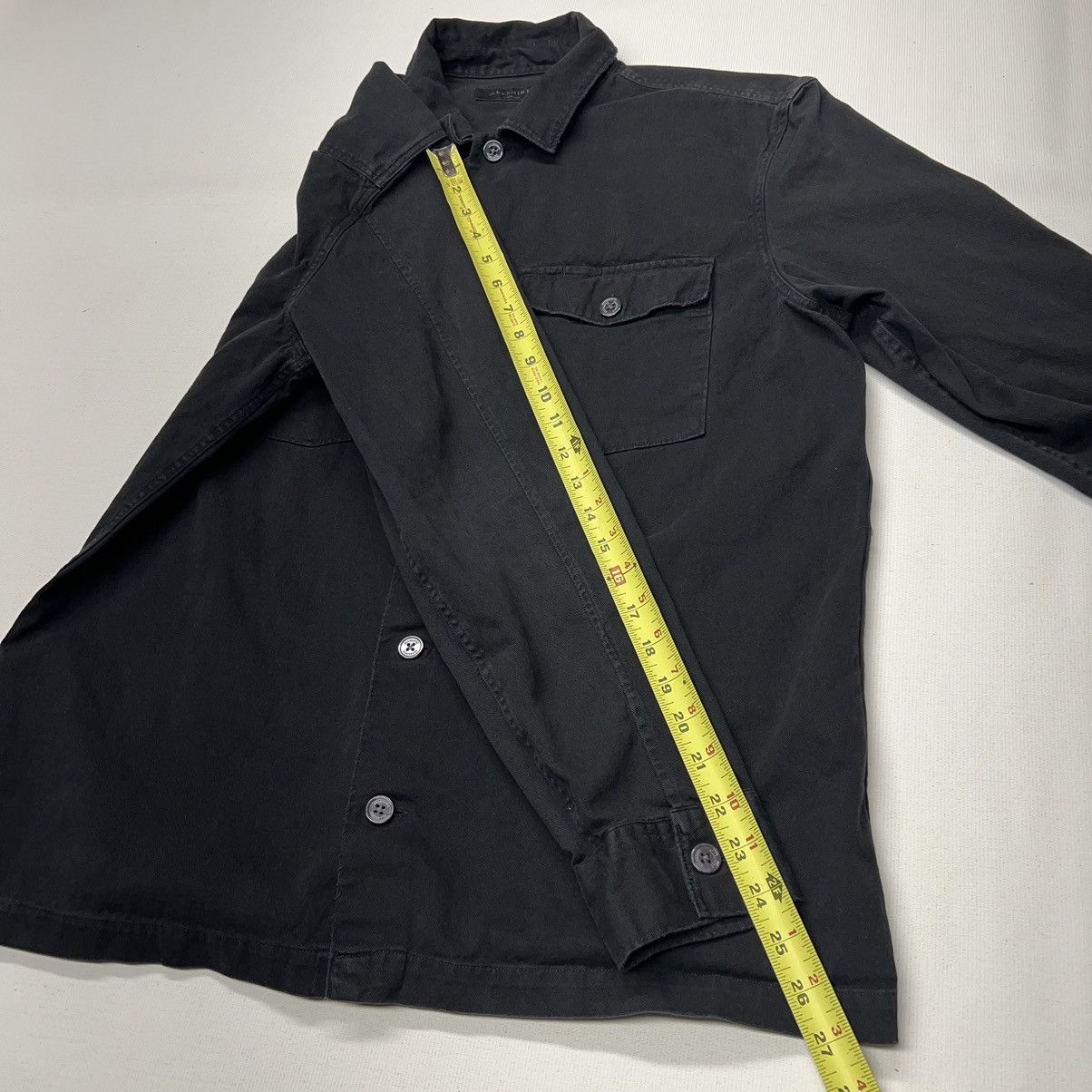 Allsaints All Saints Shirt Black Spotter Long Sleeve Button Pocket Size US XL / EU 56 / 4 - 16 Thumbnail
