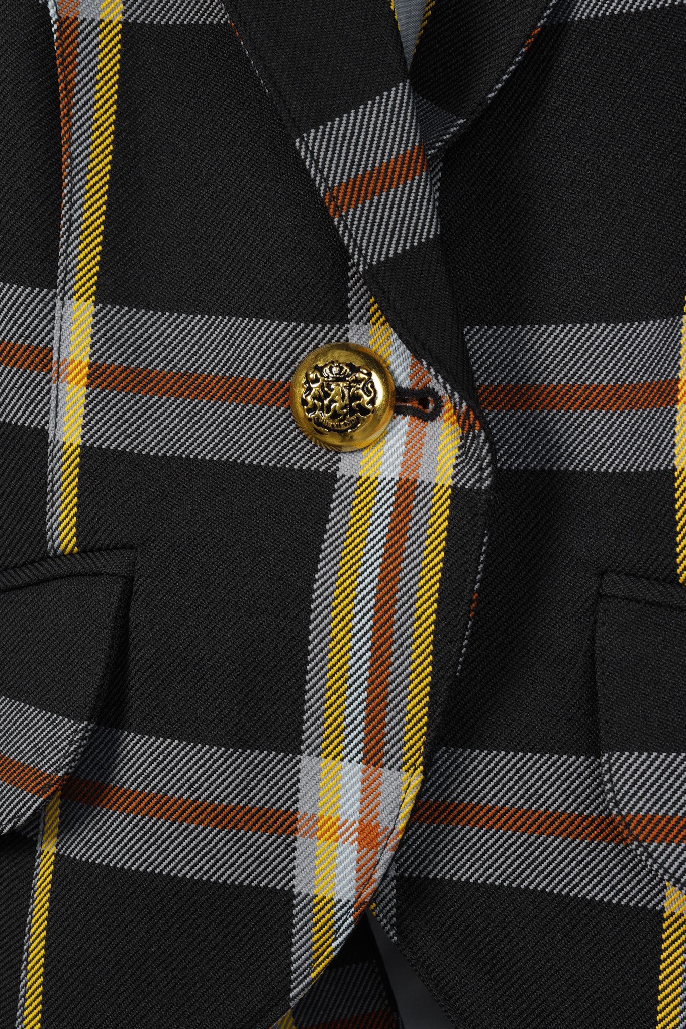 SMYTHE Smythe Black Plaid-Print Pouf Sleeve Blazer Size S / US 4 / IT 40 - 7 Thumbnail