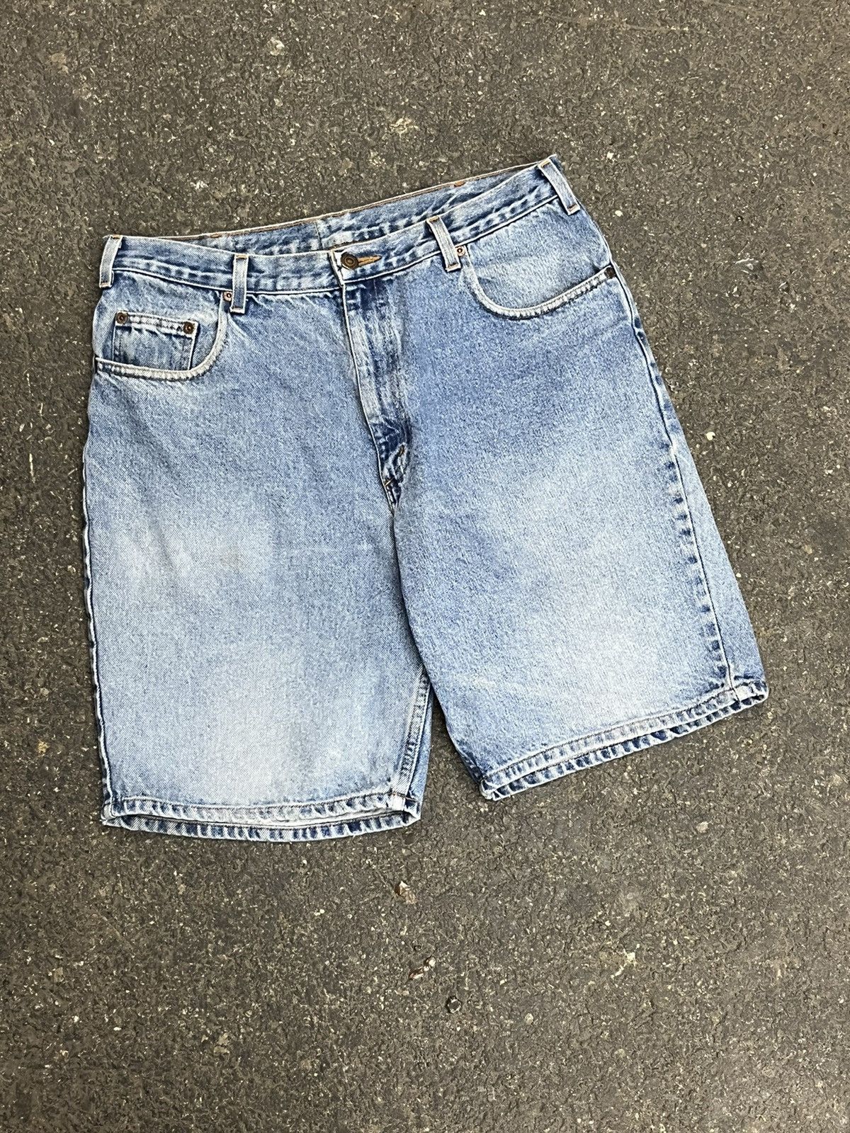 Vintage Jorts y2k baggy fit light wash streetwear hype rare hip hop Size US 32 / EU 48 - 5 Thumbnail