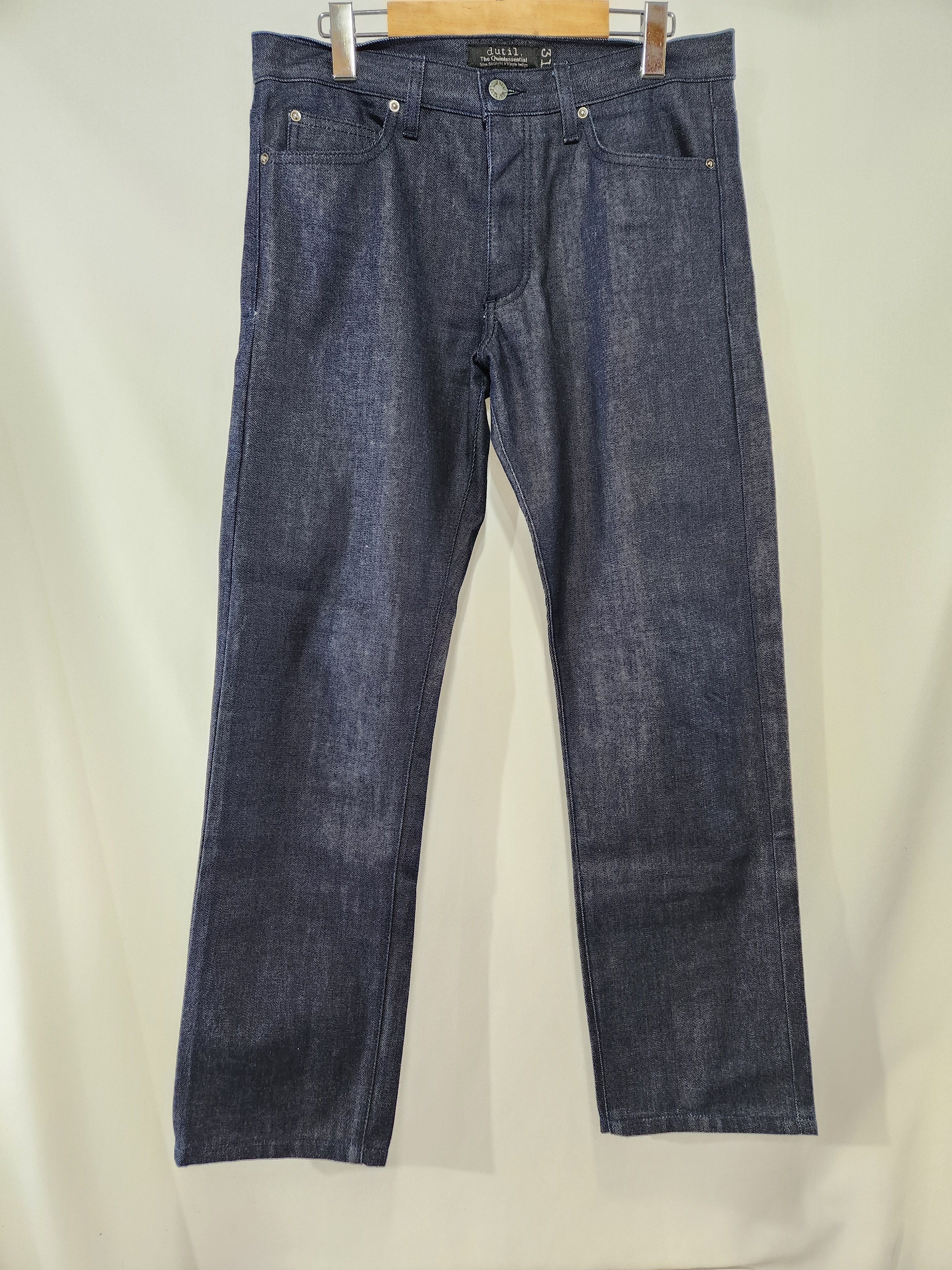 Other DUTIL DENIM The Quintessential Slim Straight Raw Size US 31 - 1 Thumbnail