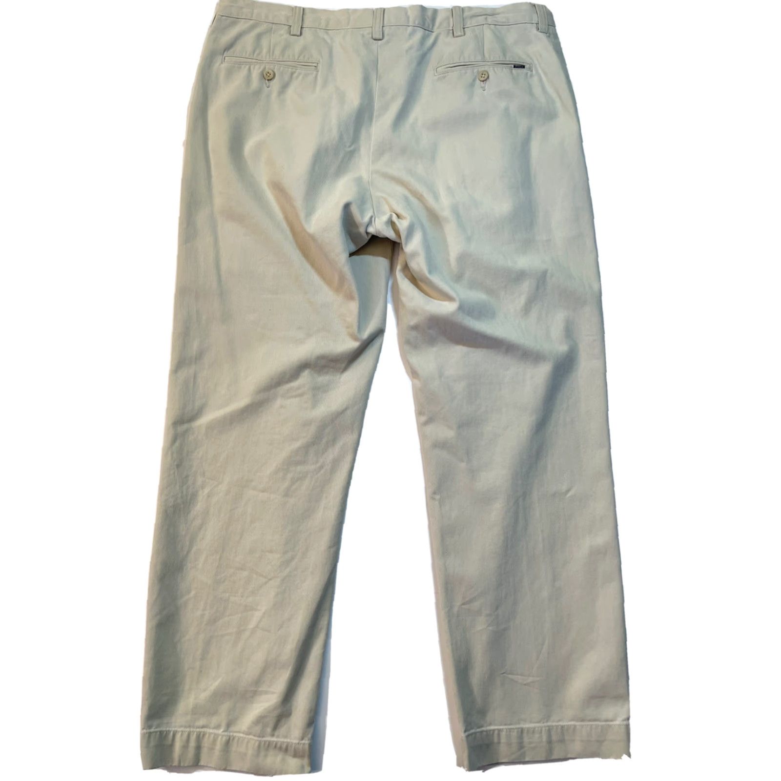 Polo Ralph Lauren VINTAGE Polo Ralph Lauren Pants Men 36 x 30 Chino Beige 90s Straight Flat Front Regular Comfort Logo Pants Size US M / EU 48-50 / 2 - 5 Thumbnail