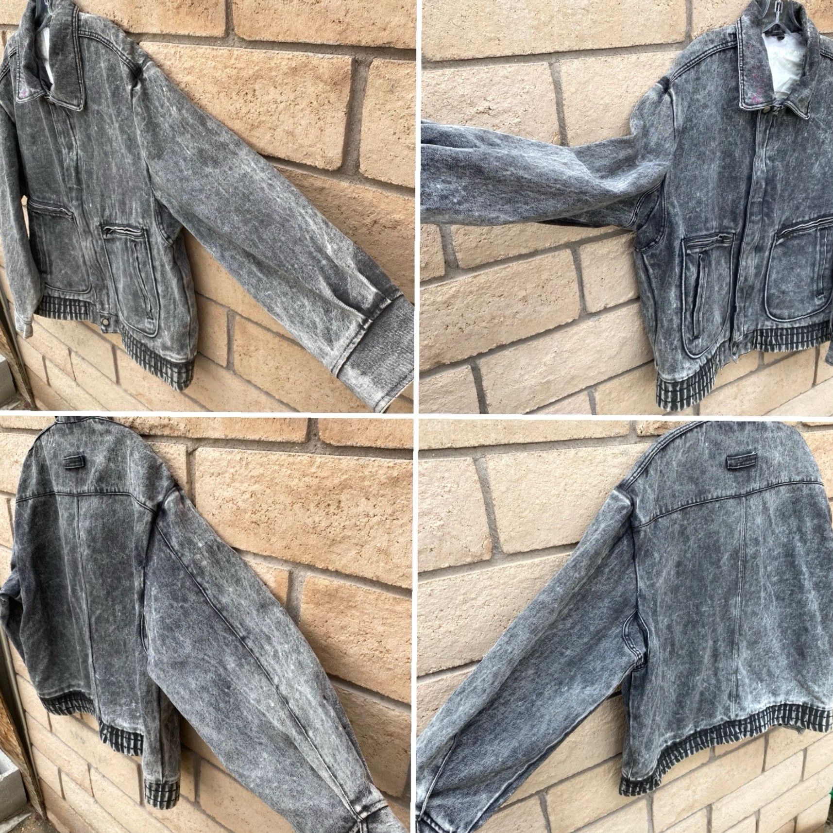 Denime VINTAGE WPL 7720 Denim Jacket Grunge 1990s Black Size L Mens Size US L / EU 52-54 / 3 - 2 Thumbnail