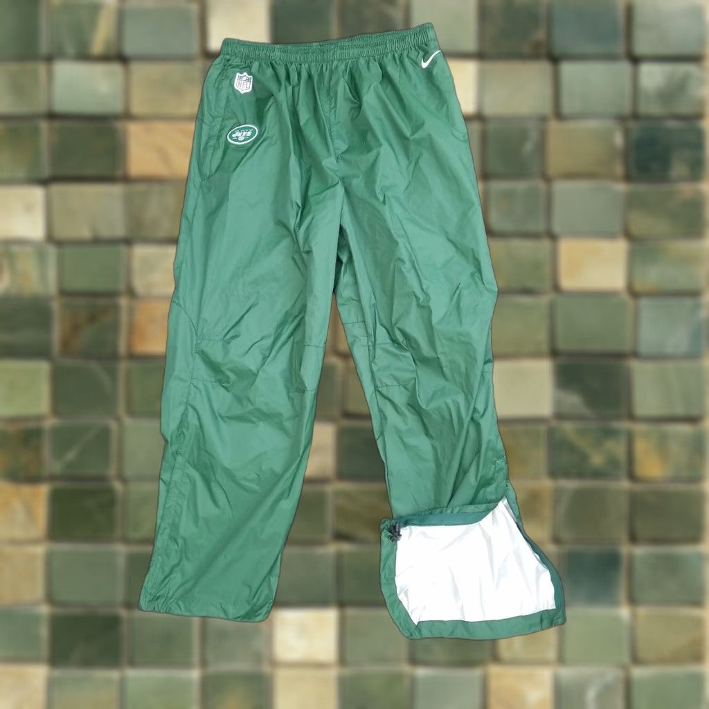 Nike Nike New York Jets On-Field Storm-Fit Pants NFL Green Men's XXL NWOT Sweatpants Drawstring Elastic Zip Pocket Size US 39 - 1 Thumbnail