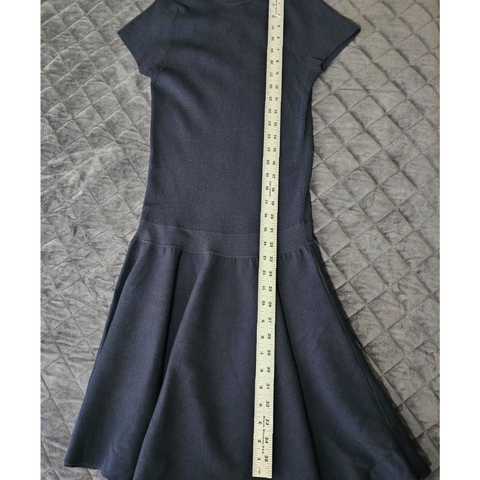 Polo Ralph Lauren Polo Ralph Lauren Navy Blue Romper Skirt Sweater Ribbed NWT Size M Off Shoulder Women Size M / US 6-8 / IT 42-44 - 5 Thumbnail