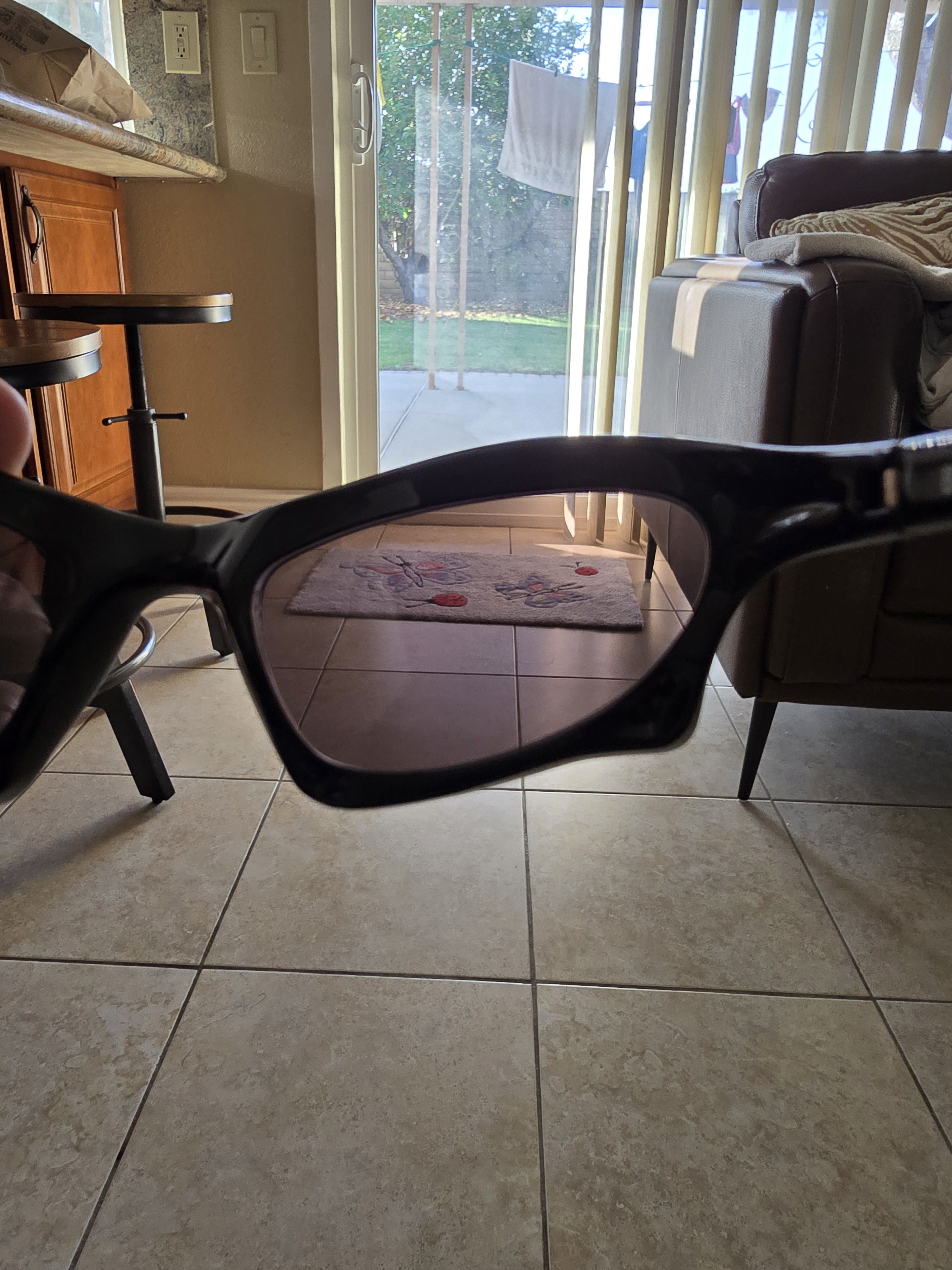 Balenciaga Balenciaga Black Acetate Bat Sunglasses Size ONE SIZE - 3 Thumbnail