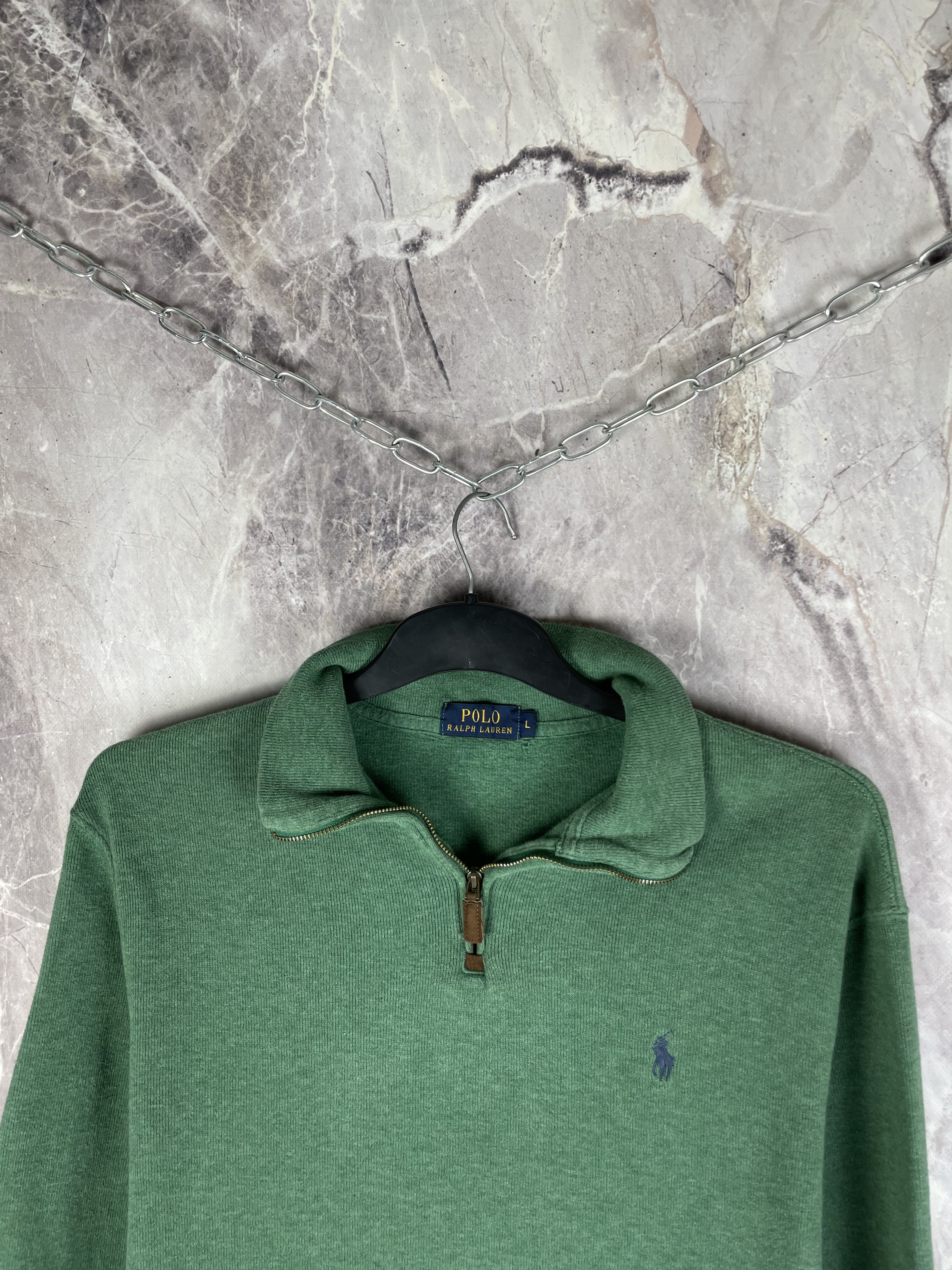 Polo Ralph Lauren Vintage Polo Ralph Lauren 1/4 Zip Sweater Old Money Size US L / EU 52-54 / 3 - 3 Thumbnail