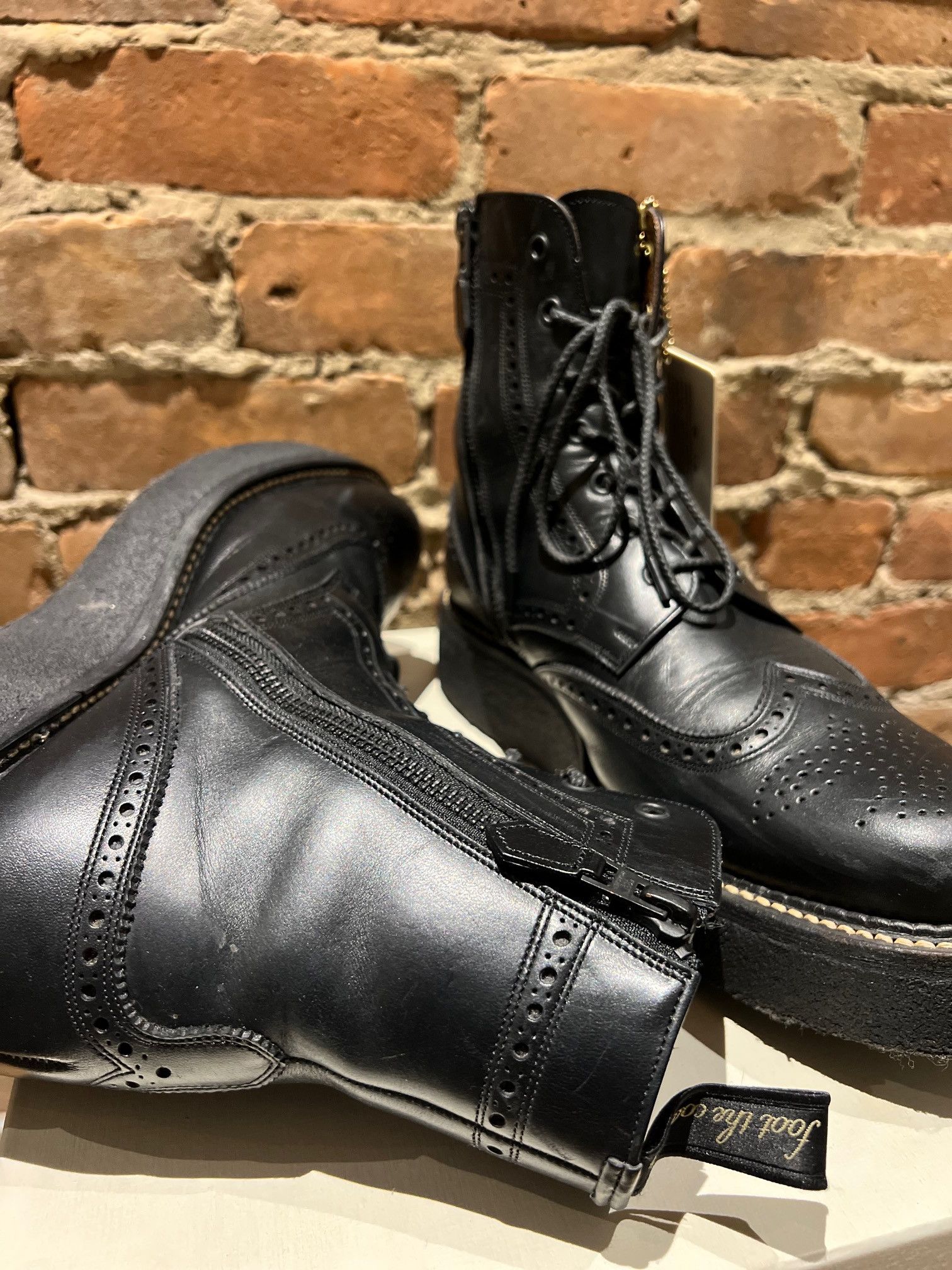 foot the coacher Foot the Coacher W.W Wingtip Boots – Leather / Crepe Sole Size US 8 / EU 41 - 6 Thumbnail