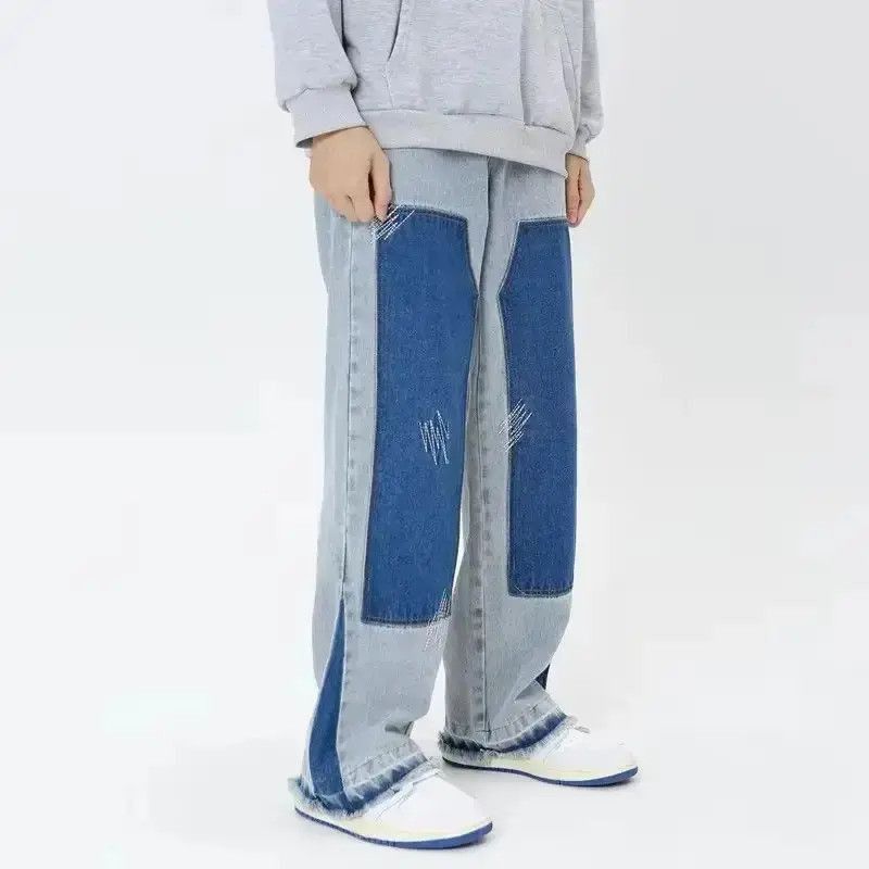 Japanese Brand Vintage Straight Baggy Pants Chic Design Streetwear Size US 32 / EU 48 - 6 Thumbnail