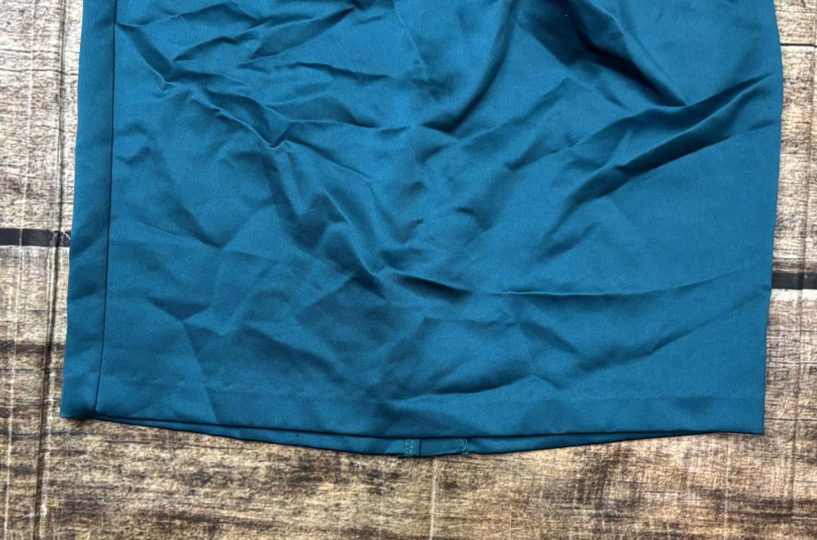 Le Grande Bleu (L.G.B.) VTG ISB Suit Set Womens Size 8 Jacket Skirt Satin Blue 80s Size M / US 6-8 / IT 42-44 - 11 Thumbnail