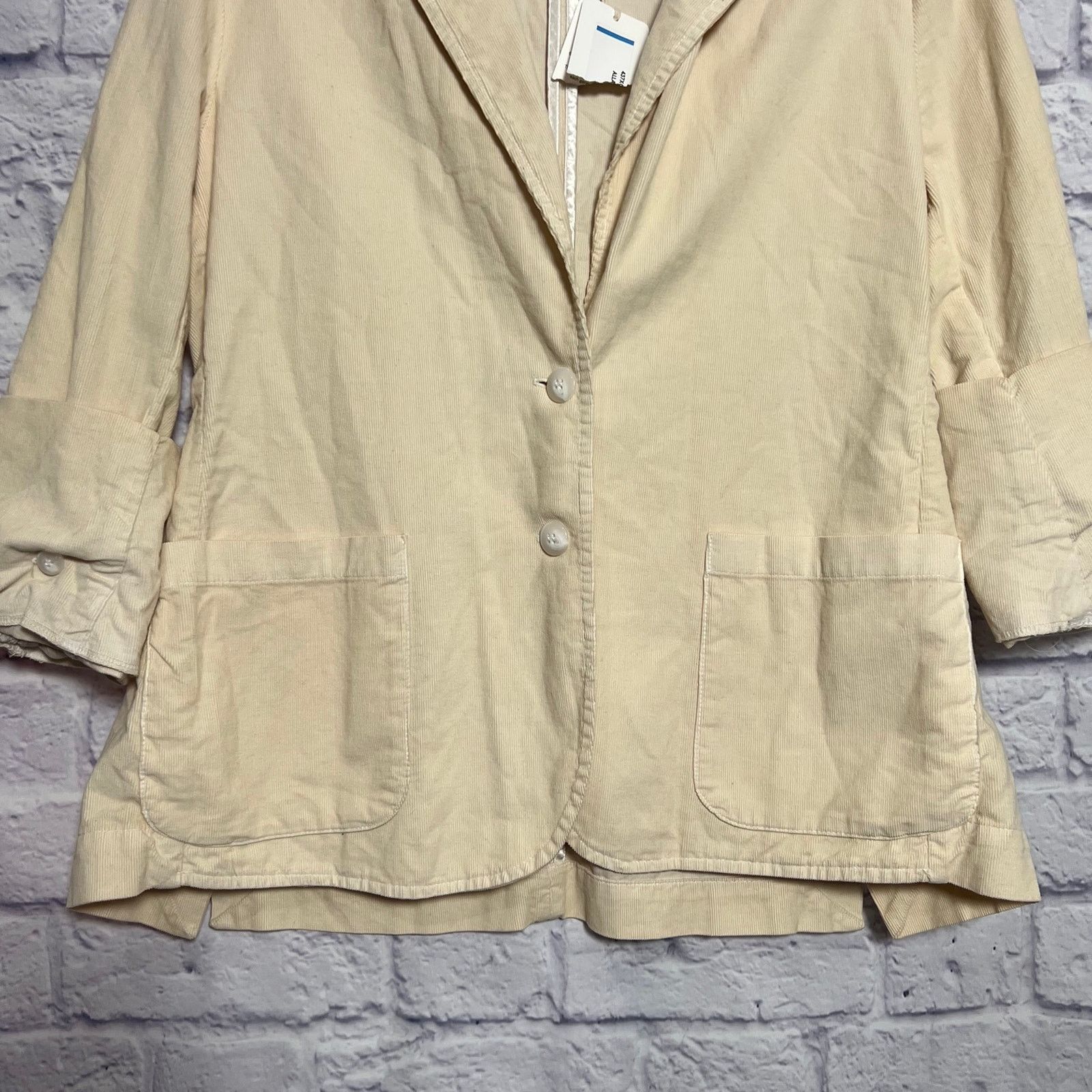 Other Stark X Allan Corduroy Blazer Cream Beige Size M NWT Size M / US 6-8 / IT 42-44 - 9 Thumbnail