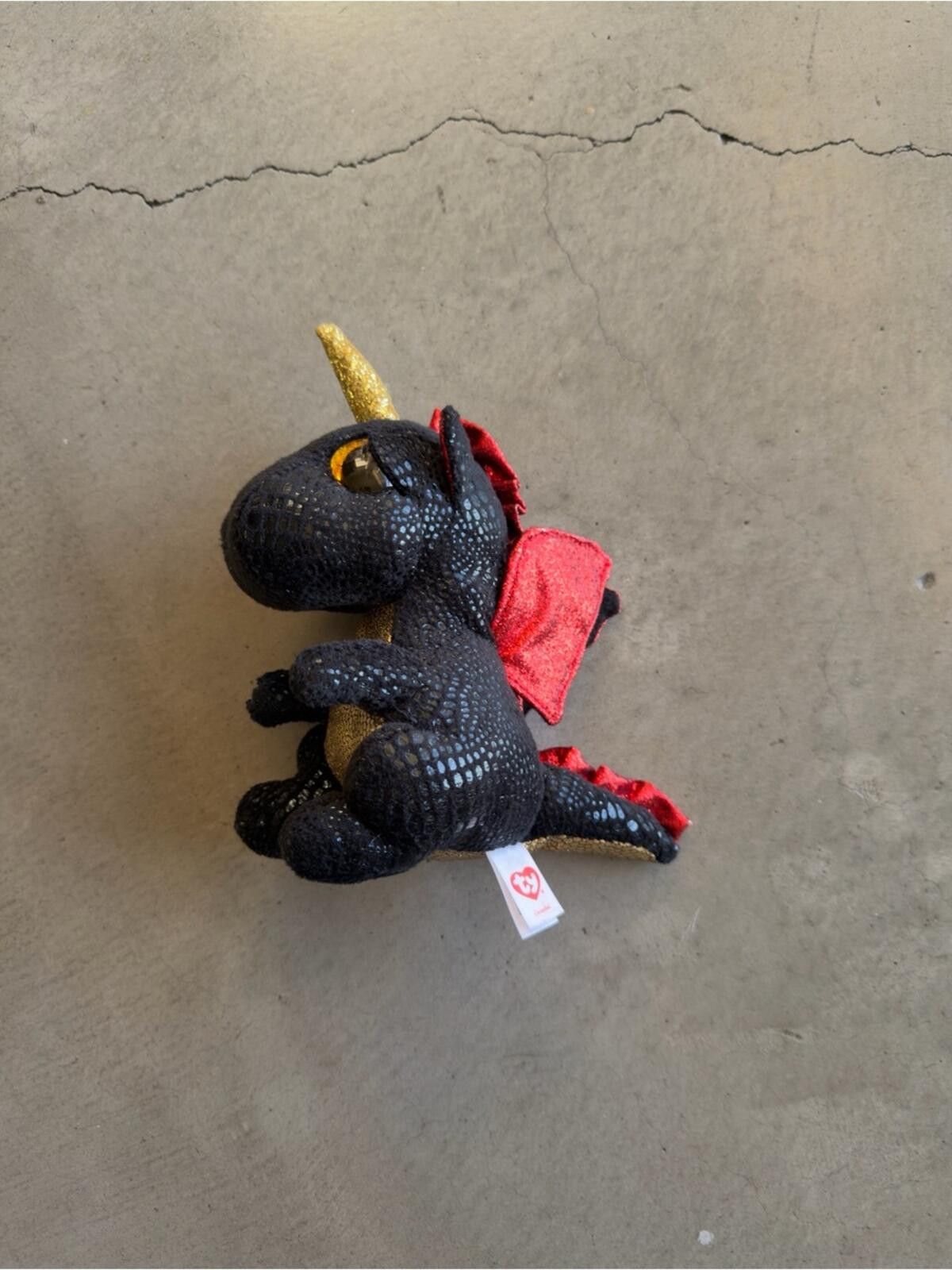 Tyler The Creator Ty Beanie Boo / Dragon Unicorn Plush / Red Black Size ONE SIZE - 3 Thumbnail