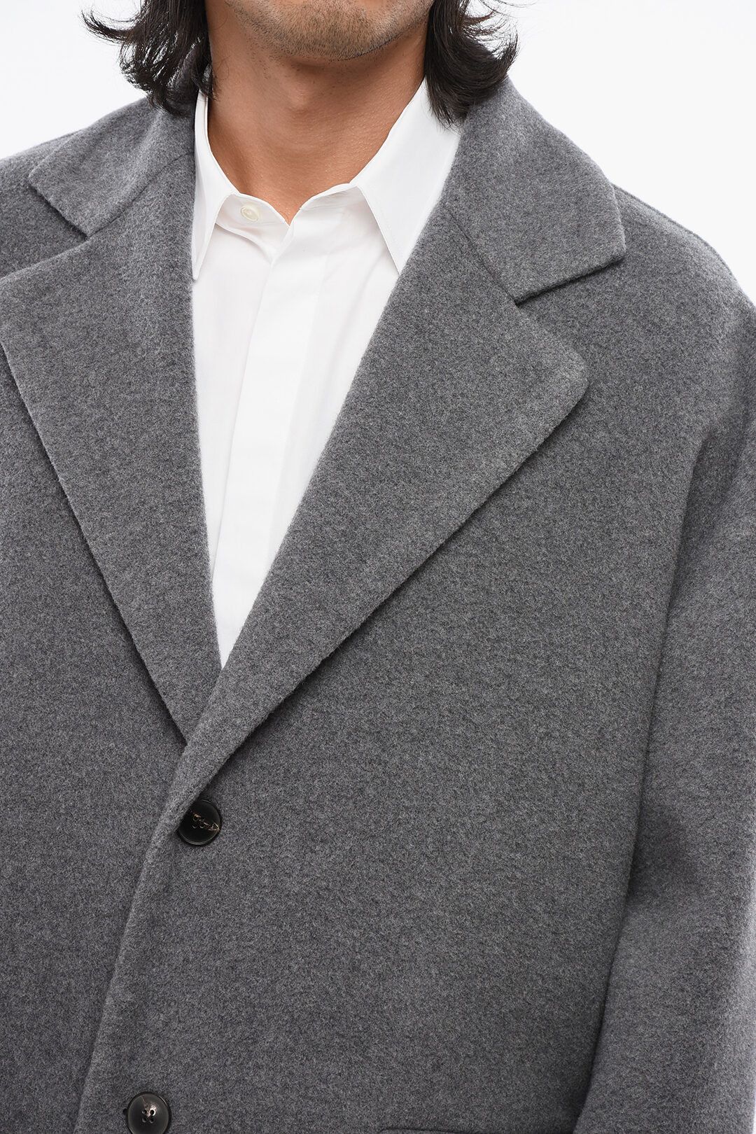 Valentino og1mm0925 Virgin Wool and Cashmere Coat in Grey Size US M / EU 48-50 / 2 - 3 Thumbnail