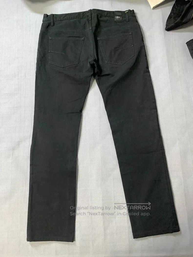 Dior Dior Black Leather Patch Mixed Fabric Casual Pants Size US 32 / EU 48 - 3 Thumbnail
