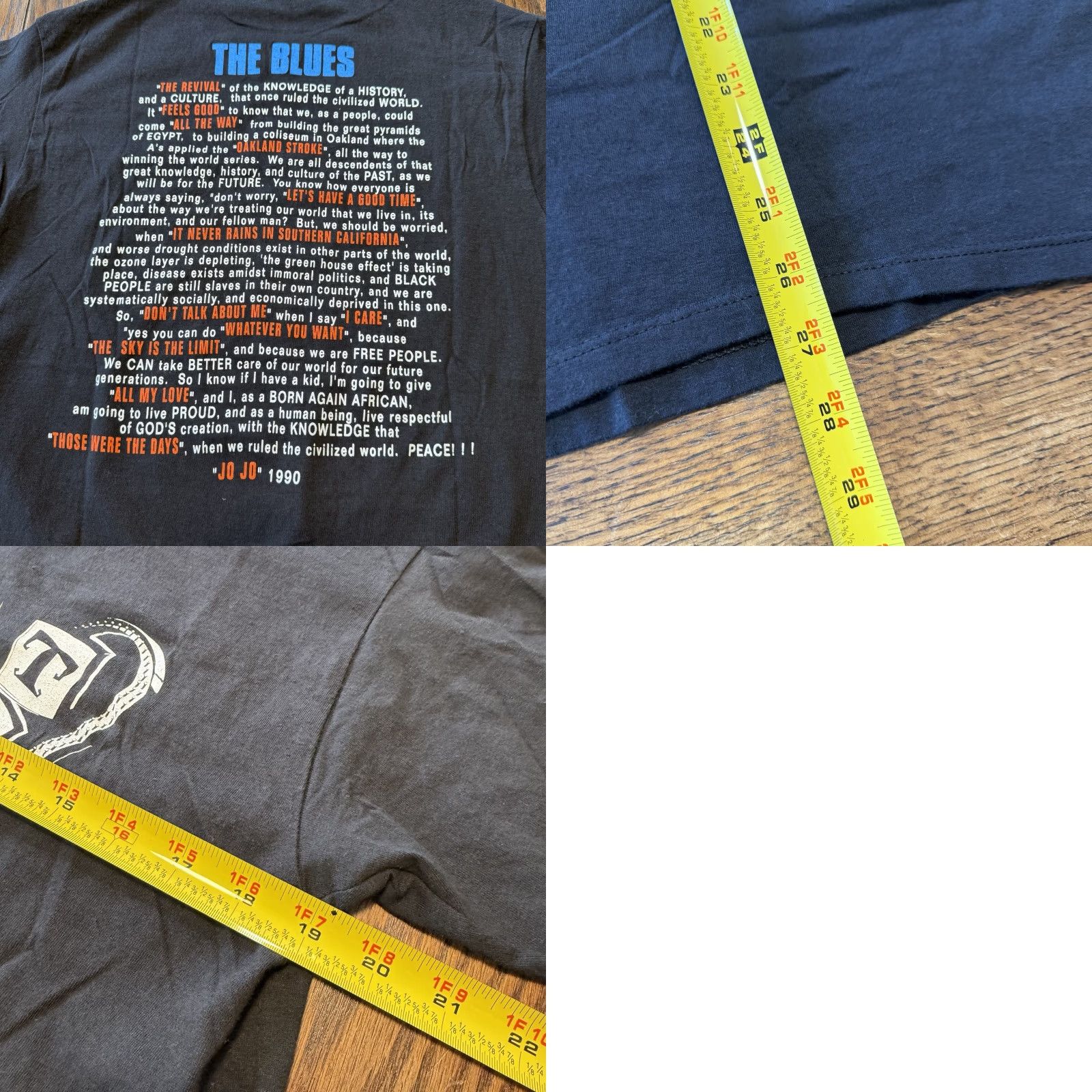 Hanes VINTAGE Tony Toni Tone Shirt Revival Tour 1990 Raphael Saadiq Single Stitch Unisex Adults T-Shirt Black Crew Neck Short Sleeve Size US L / EU 52-54 / 3 - 8 Thumbnail