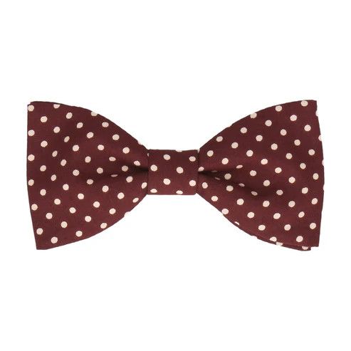 Celine o1w1db10526 2AXC80 Size : OS / Polka Dots Tie in Burgundy Size ONE SIZE - 1 Thumbnail