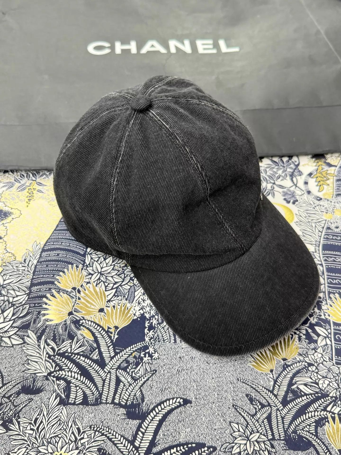 Chanel Chanel Washed Denim Unisex Adjustable 55-60 Baseball Cap Size ONE SIZE - 2 Thumbnail