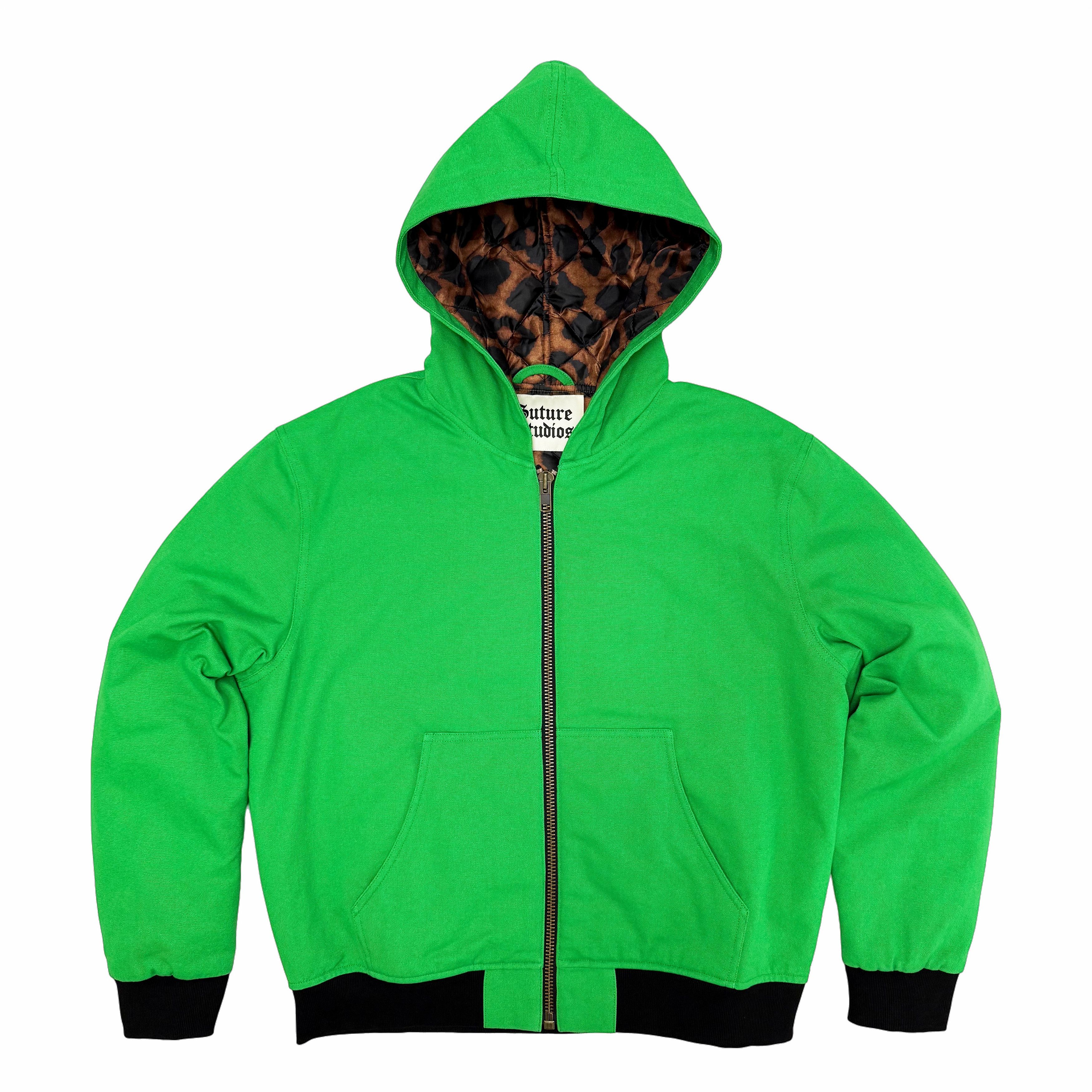 Carhartt Suture Studios 16oz. Canvas Hooded Work Jacket Green Leopard Size US S / EU 44-46 / 1 - 2 Thumbnail
