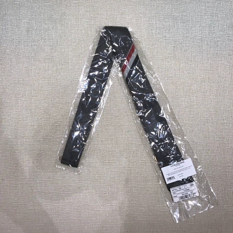 Thom Browne Thom Browne Woolen tie, dark grey Size ONE SIZE - 3 Thumbnail