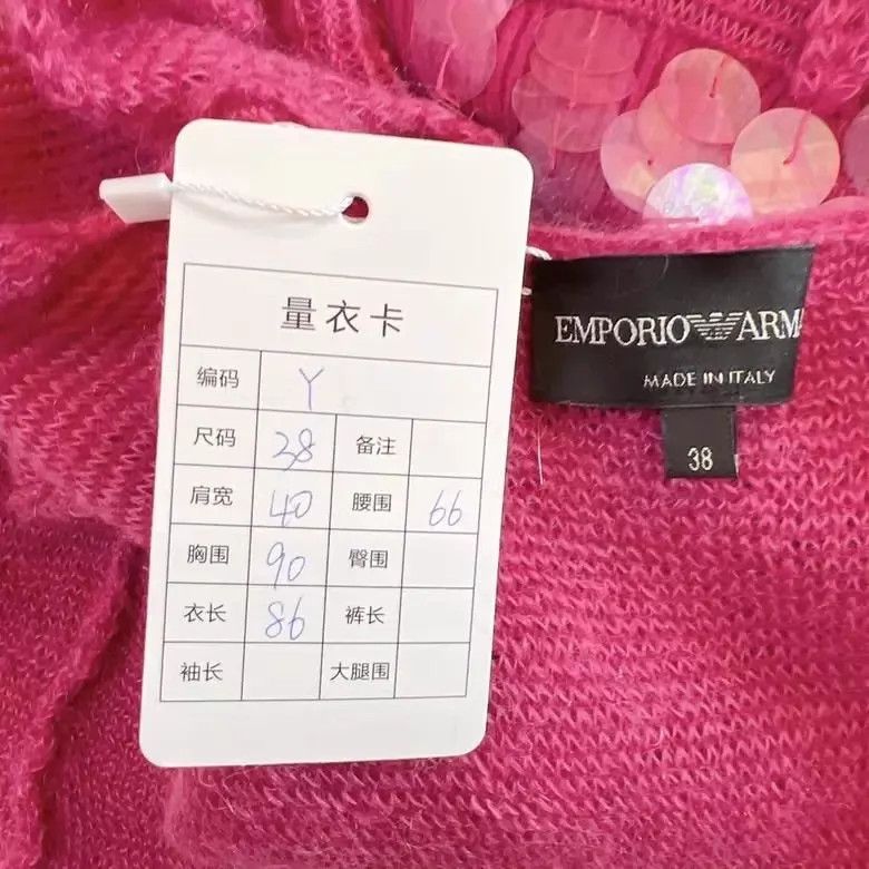 Emporio Armani EMPORIO ARMANI pink knit sequin dress IT38 pre-owned Size XS / US 0-2 / IT 36-38 - 9 Thumbnail