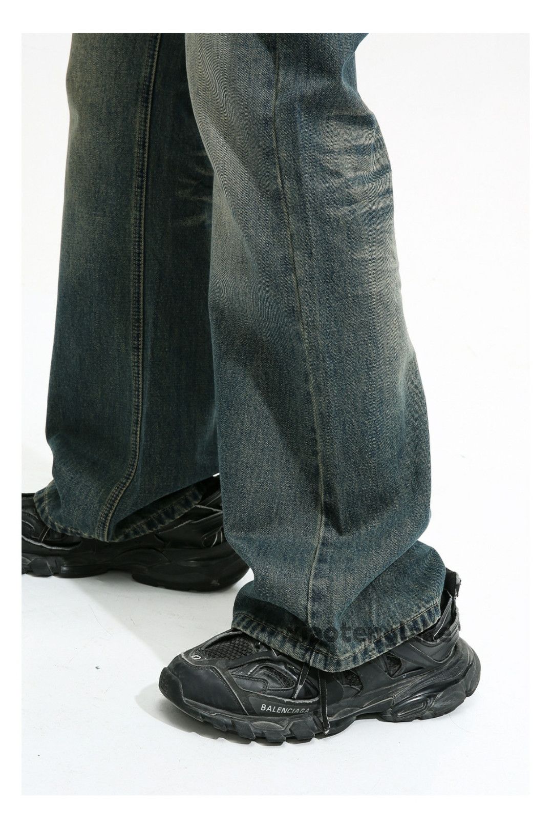 Jean × Vintage washed faded cleanfit yuppie y2k bootcut flared jeans Size US 32 / EU 48 - 3 Thumbnail
