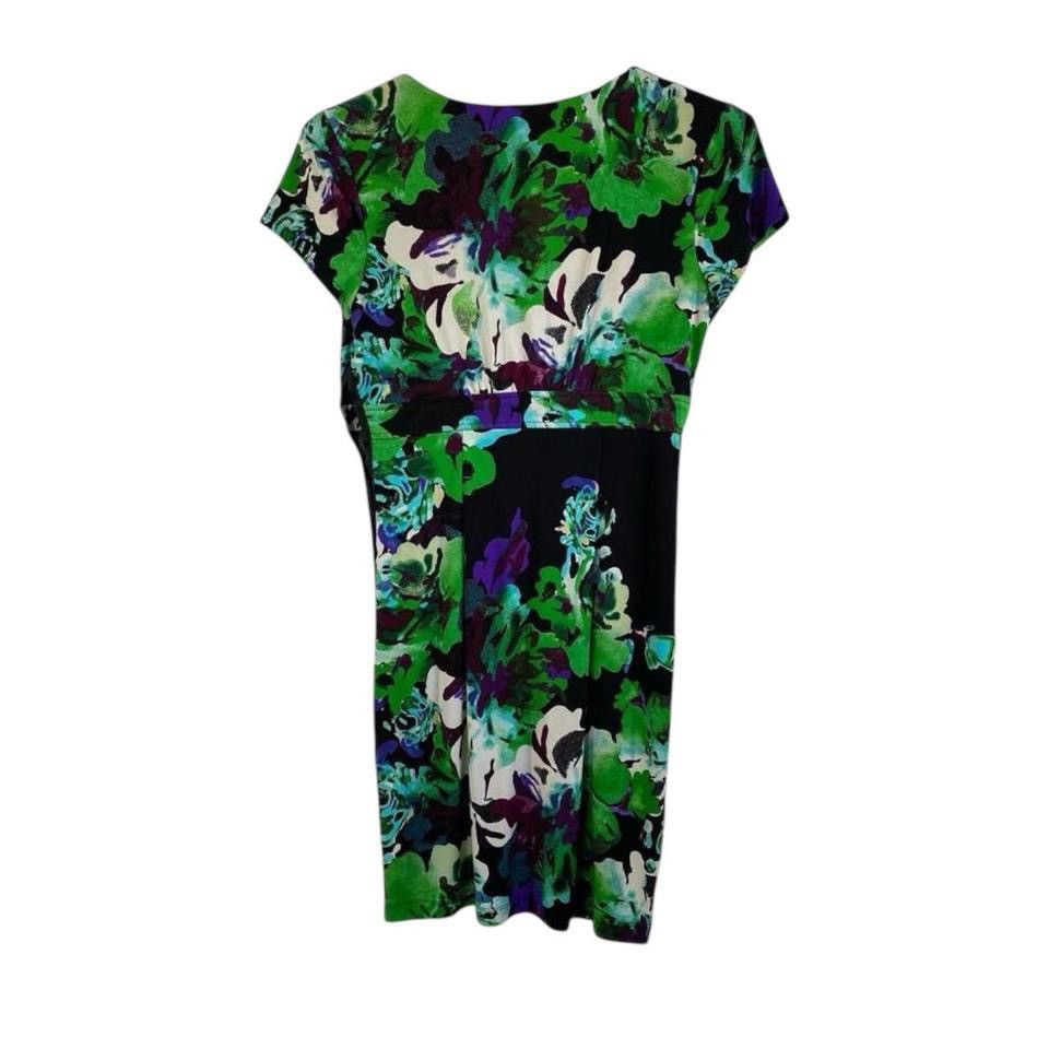 Vintage Roulette Women’s V Neck Dress Retro Style Floral Dress Size M / US 6-8 / IT 42-44 - 3 Thumbnail
